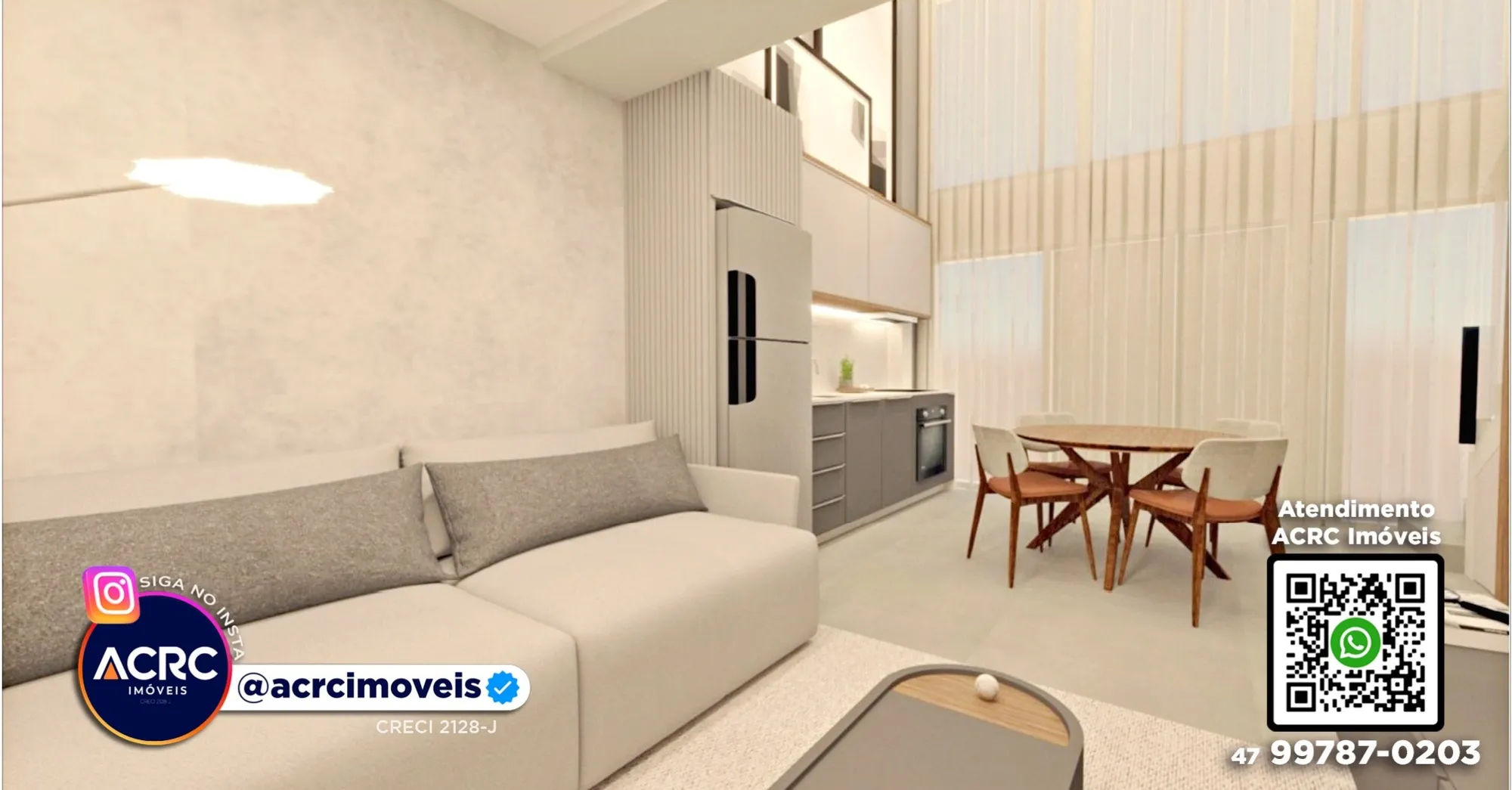 ACRC Imóveis - AP09893 - Loft duplex para Locação no Bairro Vila Nova em Blumenau — foto 3