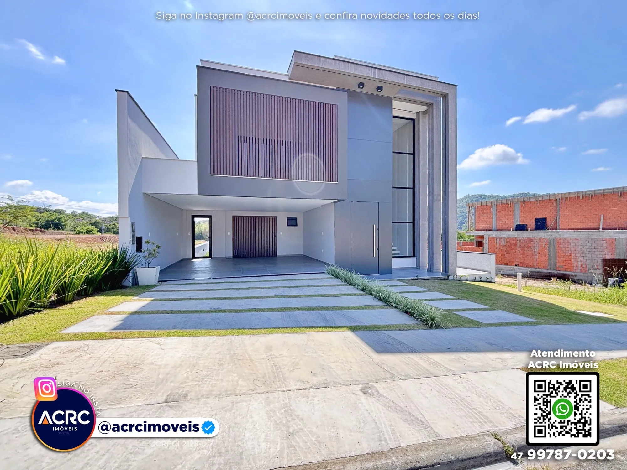 ACRC Imóveis - CA03629 - Casa em condomínio fechado a Venda no Bairro Ponta Aguda em Blumenau - foto 1
