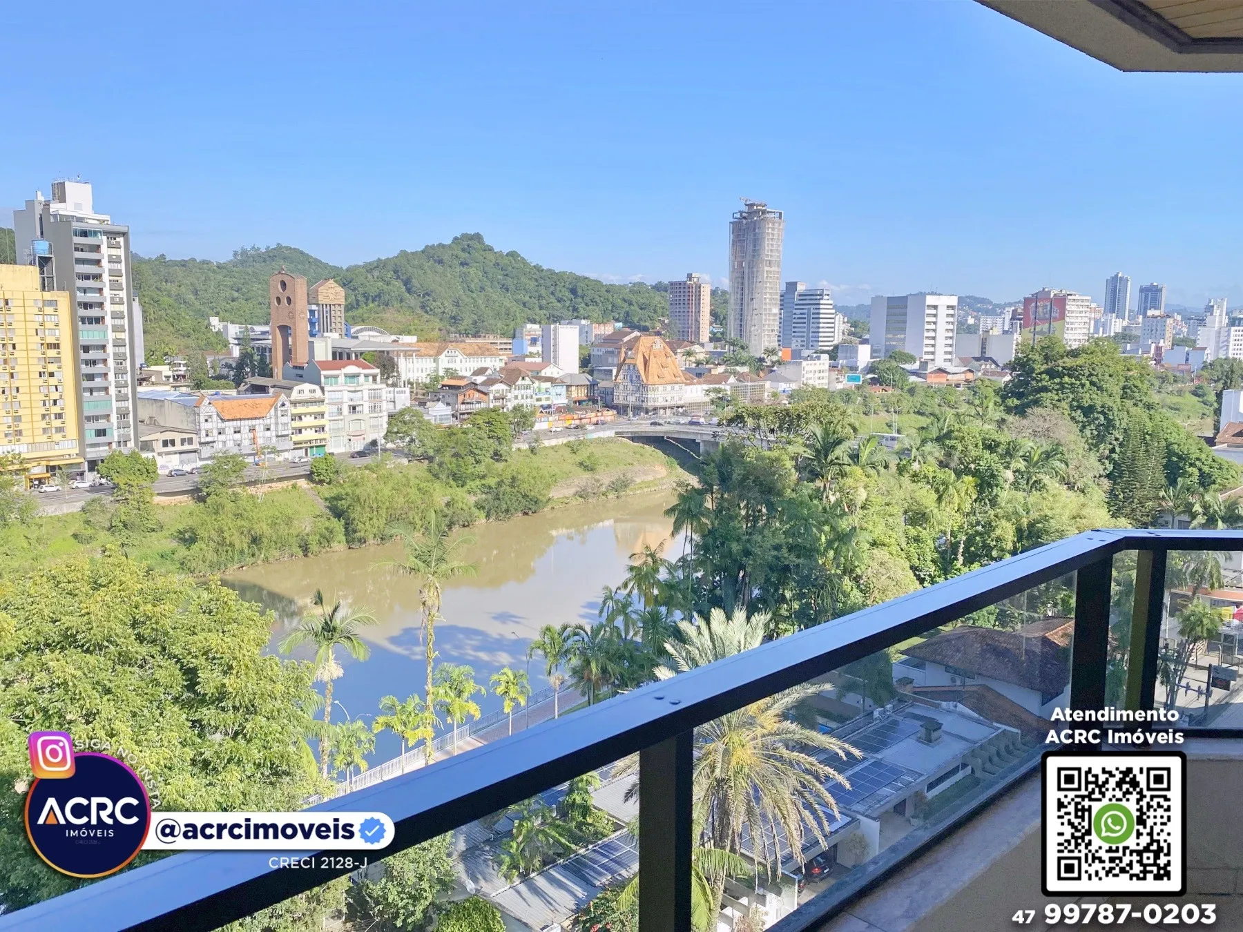 ACRC Imóveis - AP09840 - Apartamento para Locação no Bairro Ponta Aguda em Blumenau — foto 3