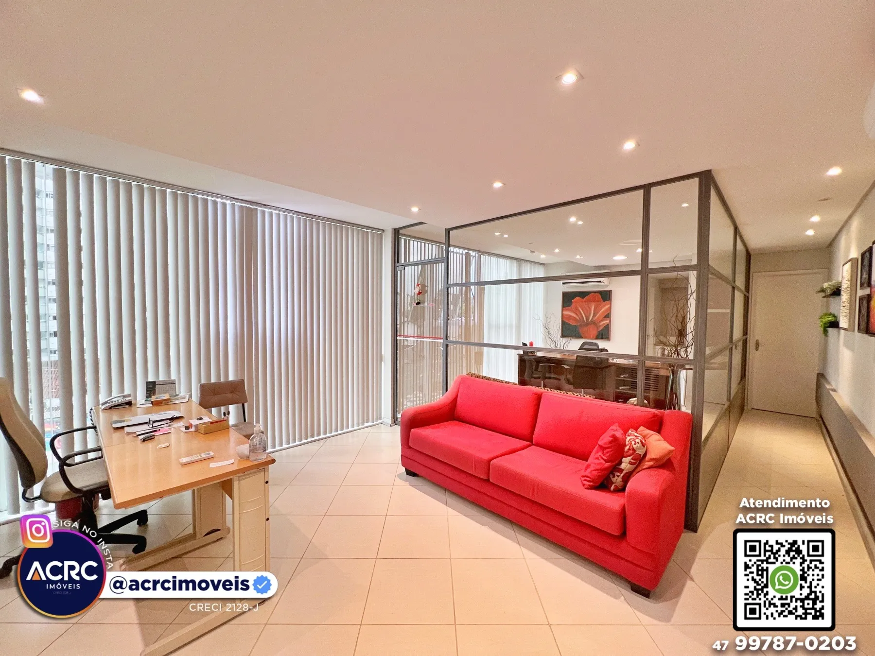 ACRC Imóveis - SA01337 - Sala Comercial para Locação no Bairro Victor Konder em Blumenau - foto 1