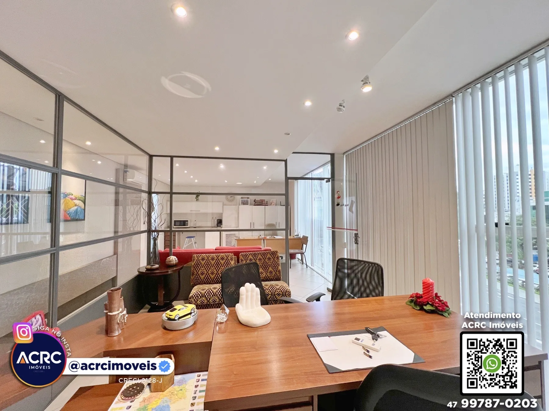 ACRC Imóveis - SA01337 - Sala Comercial para Locação no Bairro Victor Konder em Blumenau — foto 4