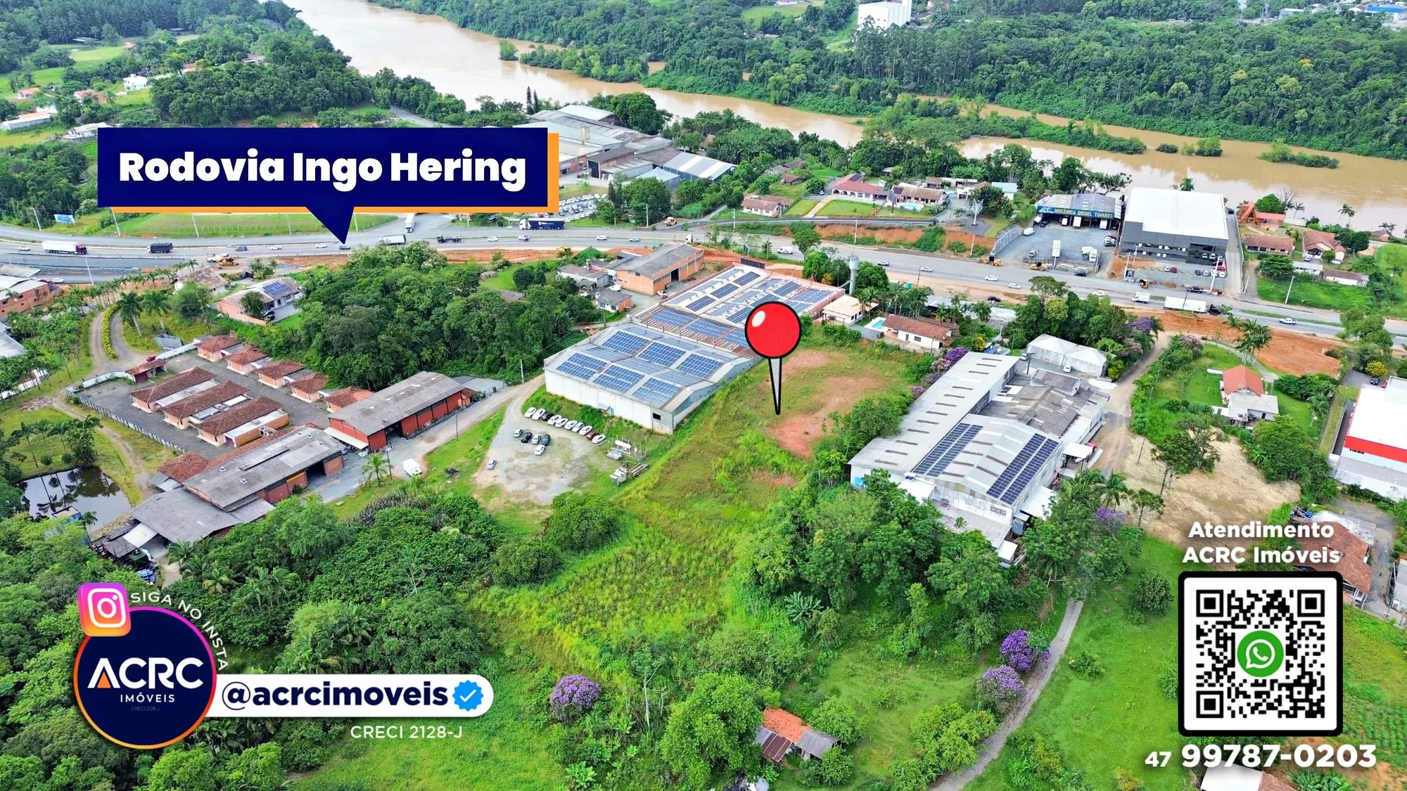 ACRC Imóveis - TE01309 - Terreno com um total de 8.942m a Venda no Bairro Badenfurt — foto 2