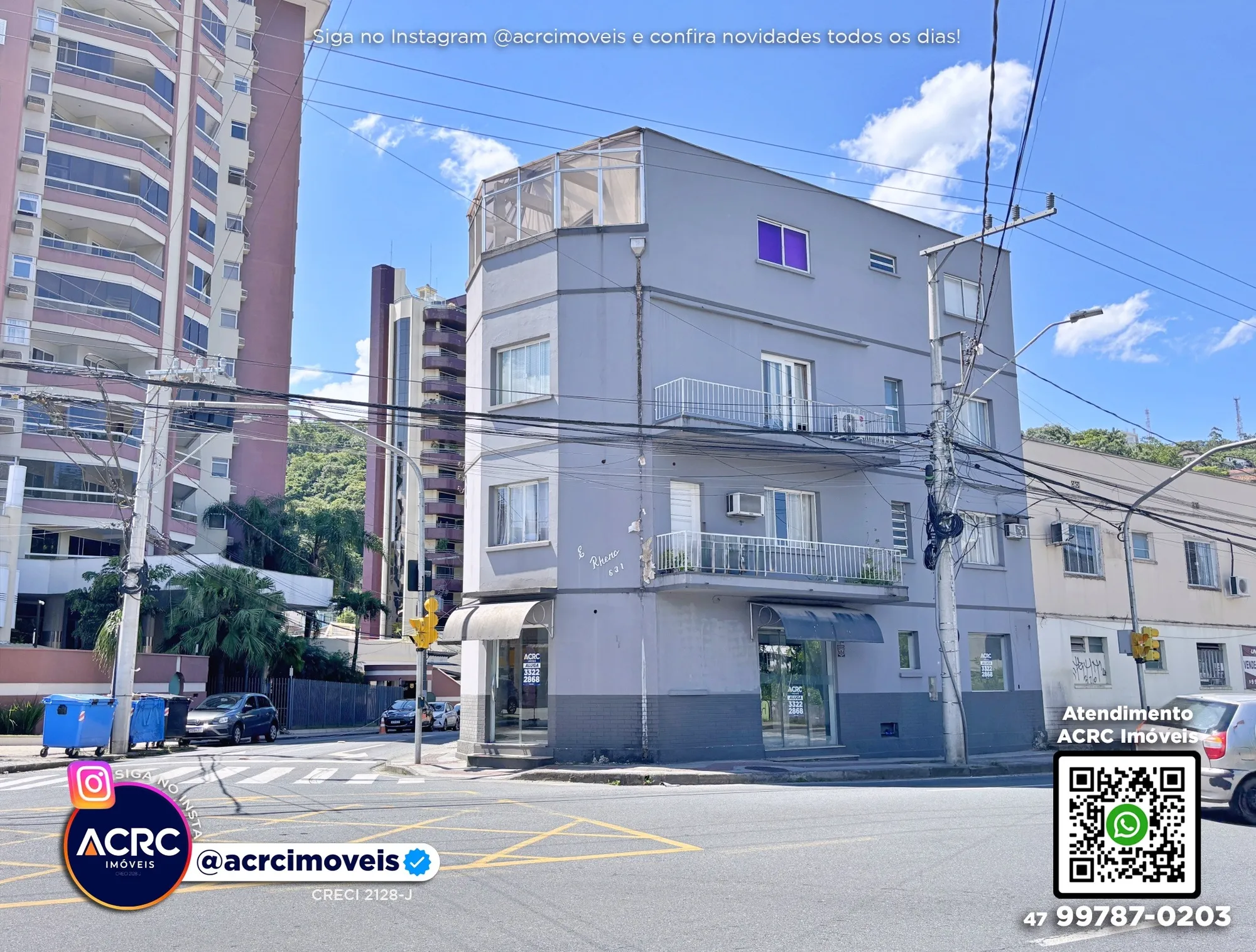 ACRC Imóveis - LJ00507 - Sala Comercial para Locação no Bairro Ponta Aguda em Blumenau - foto 1