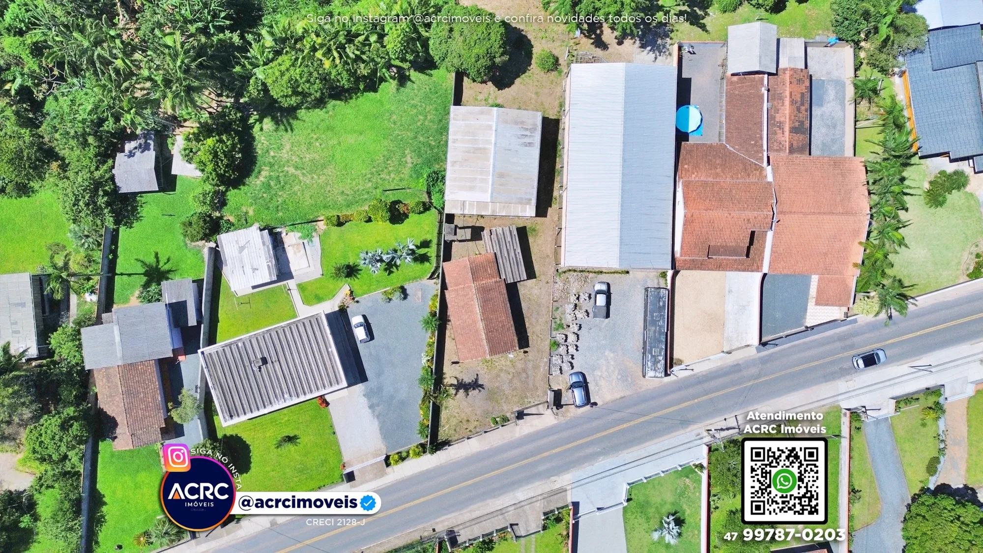 ACRC Imóveis - TE01306 - Terreno com galpão a Venda no Bairro Belchior Baixo em Gaspar — foto 6