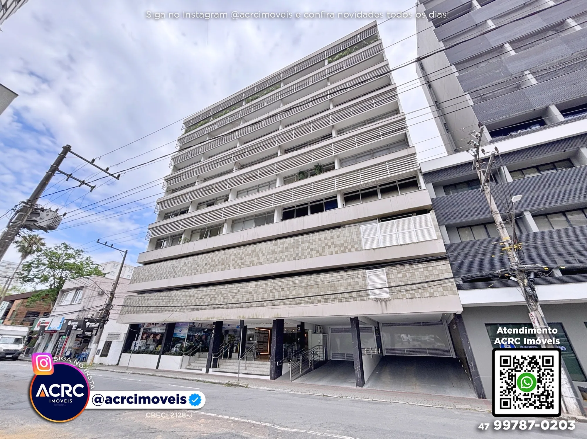 ACRC Imóveis - SA01328 - Sala Comercial para Locação no Bairro Centro em Blumenau — foto 2