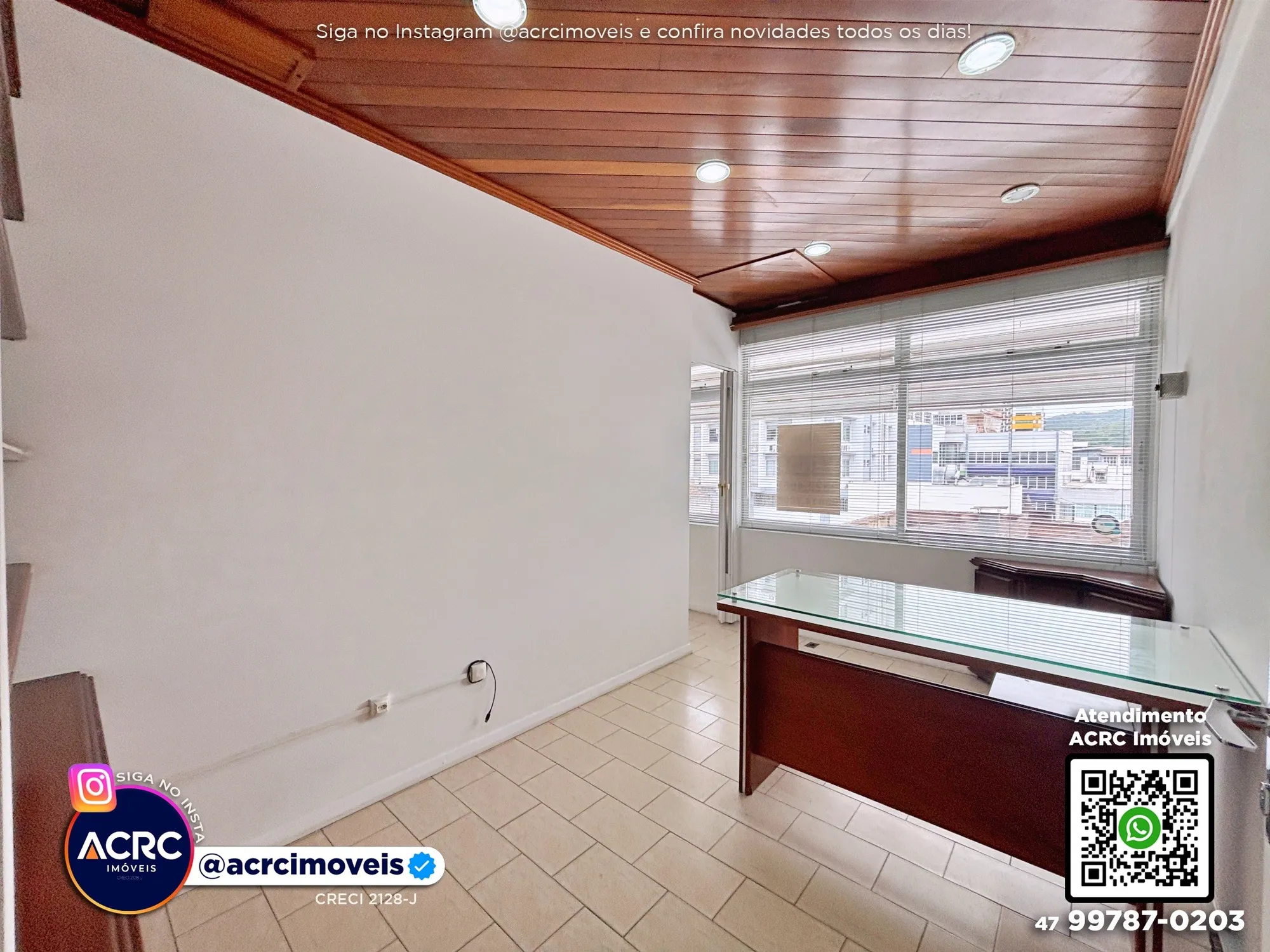 ACRC Imóveis - SA01328 - Sala Comercial para Locação no Bairro Centro em Blumenau — foto 6