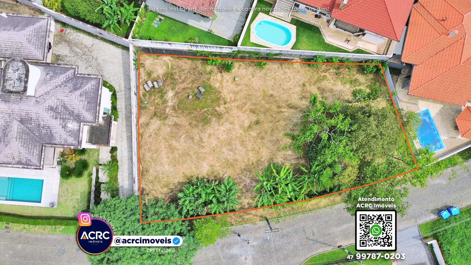 ACRC Imóveis - TE01301 - Terreno com um total de 1.081,50m a Venda no City Figueiras em Blumenau — foto 2