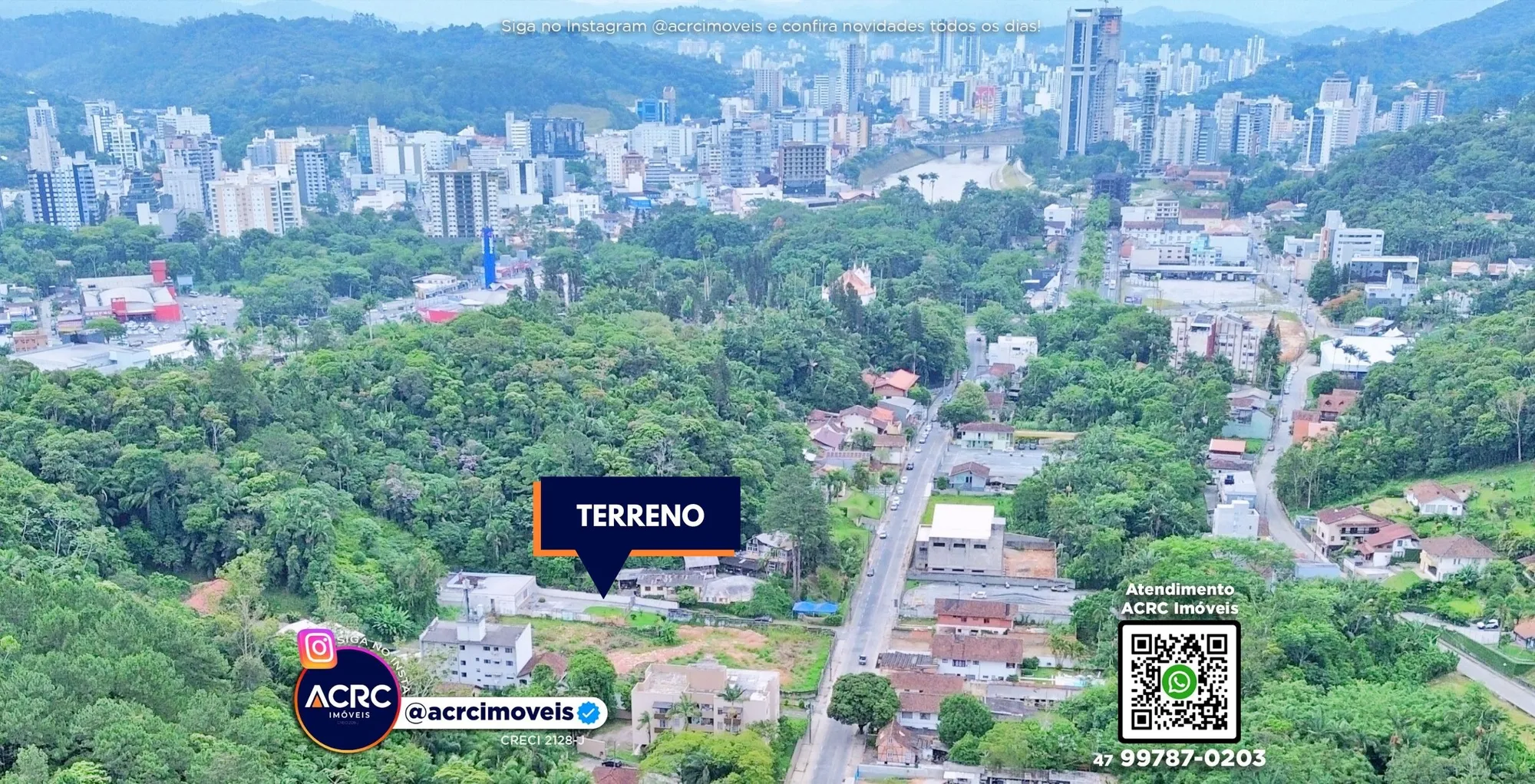 ACRC Imóveis - TE01300 - Terreno com um total de 5.792,02m a Venda no Bairro Ribeirão Fresco — foto 4