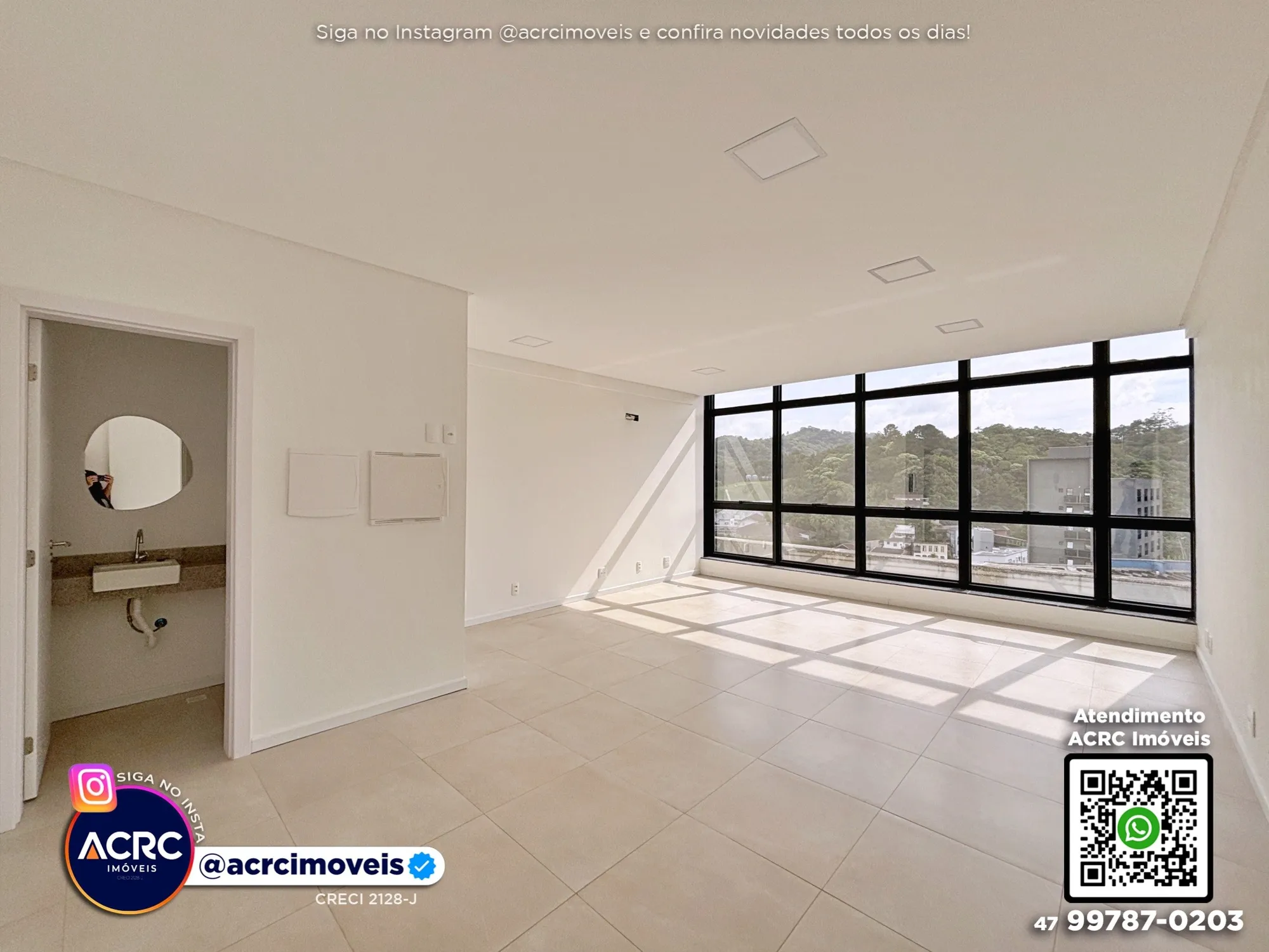 ACRC Imóveis - SA01320 - Sala Comercial para Locação no Bairro Garcia em Blumenau - foto 1