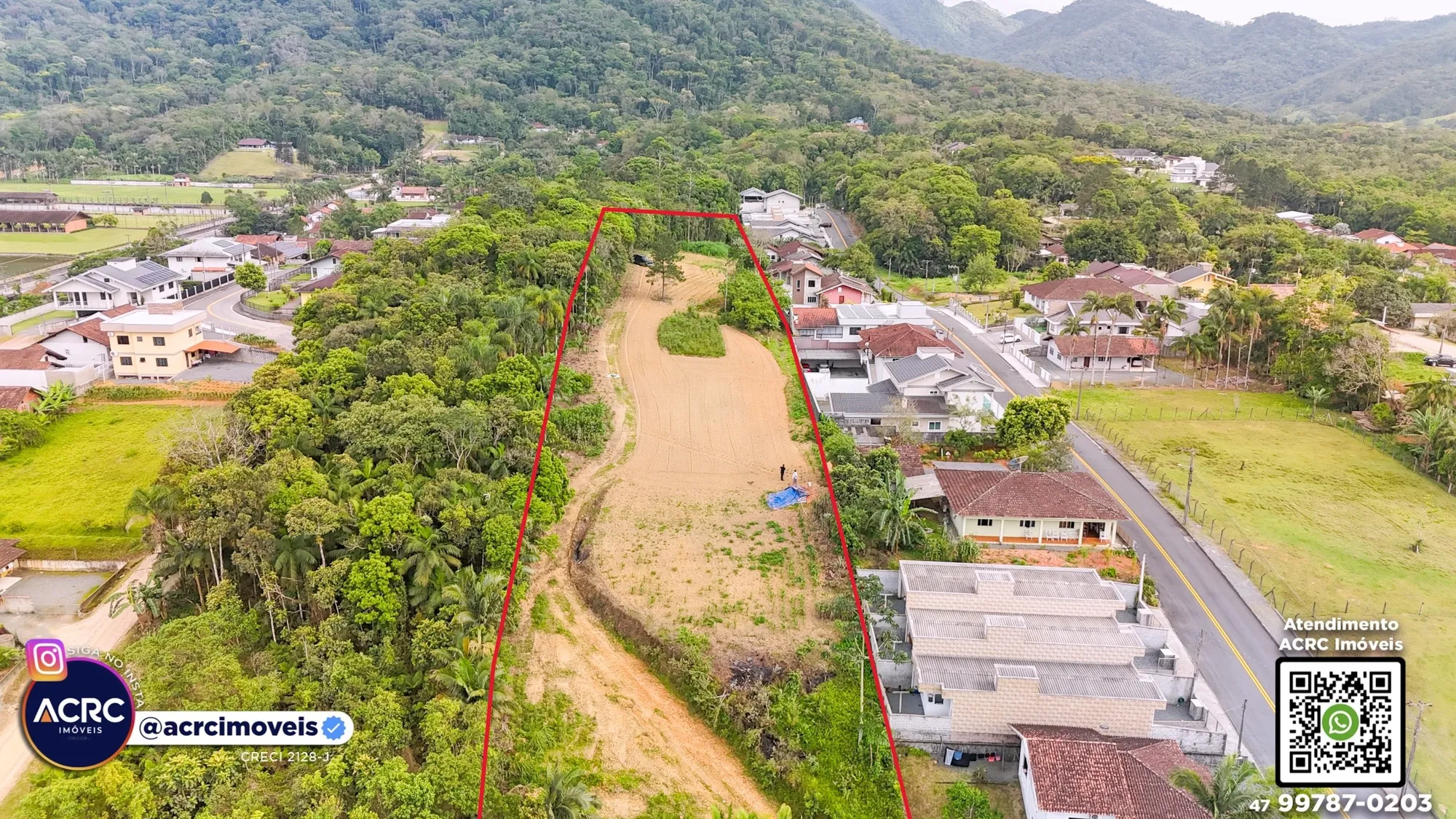 ACRC Imóveis - TE01287 - Terreno com um total de 10.305,97m a Venda no Bairro Rega Tres em Pomerode - foto 1