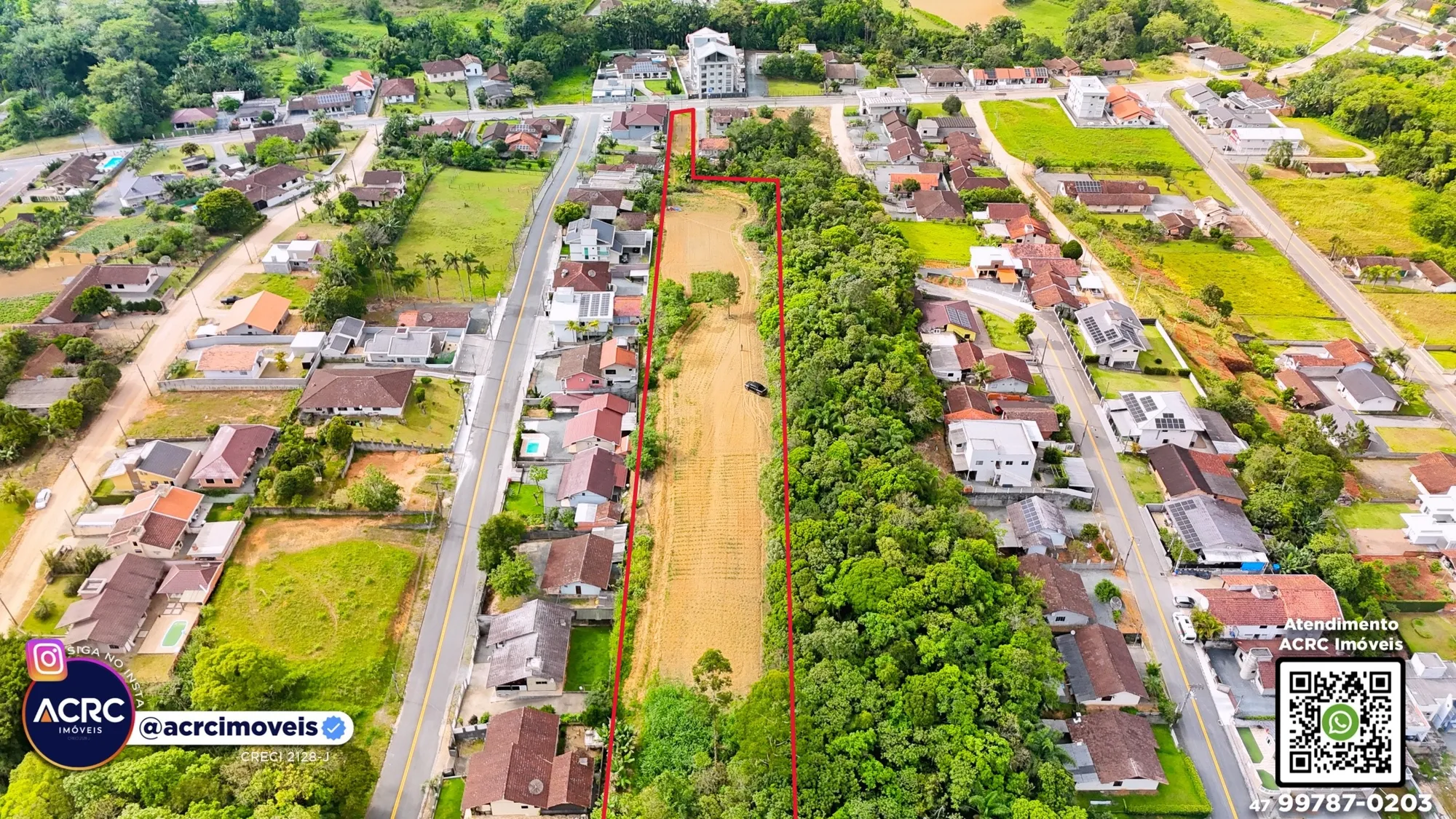 ACRC Imóveis - TE01287 - Terreno com um total de 10.305,97m a Venda no Bairro Rega Tres em Pomerode — foto 5