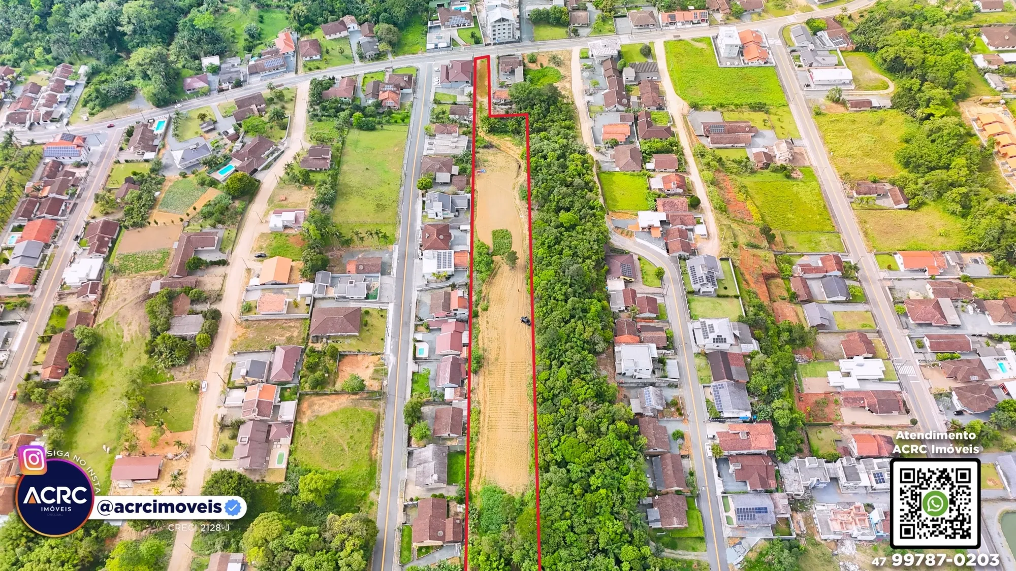 ACRC Imóveis - TE01287 - Terreno com um total de 10.305,97m a Venda no Bairro Rega Tres em Pomerode — foto 6