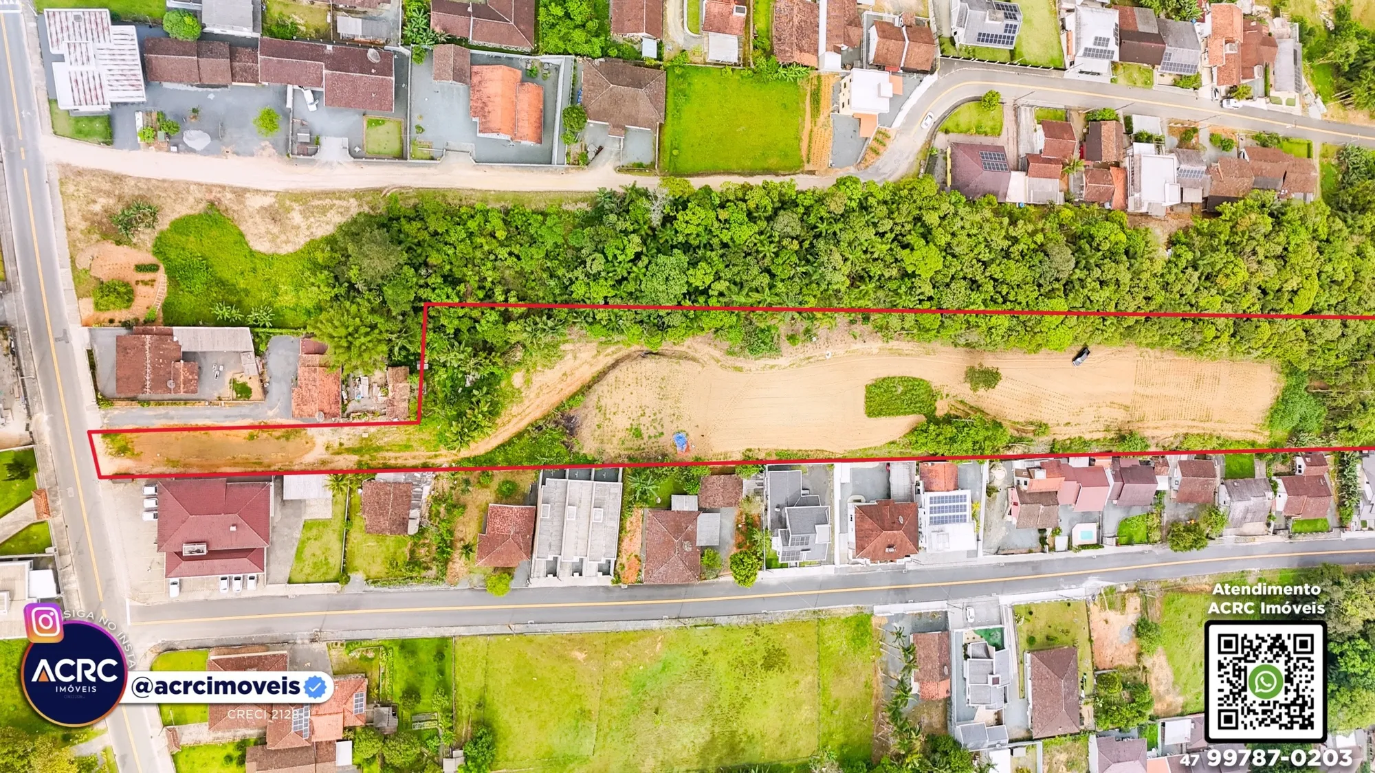 ACRC Imóveis - TE01287 - Terreno com um total de 10.305,97m a Venda no Bairro Rega Tres em Pomerode — foto 7