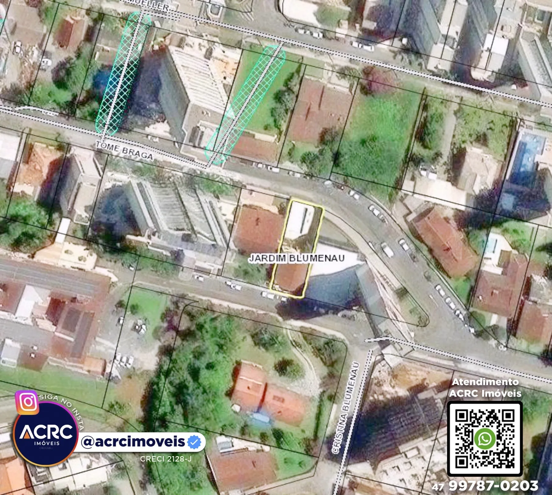 ACRC Imóveis - TE01285 - Terreno com um total de 990m a Venda no Bairro Jardim Blumenau - foto 1