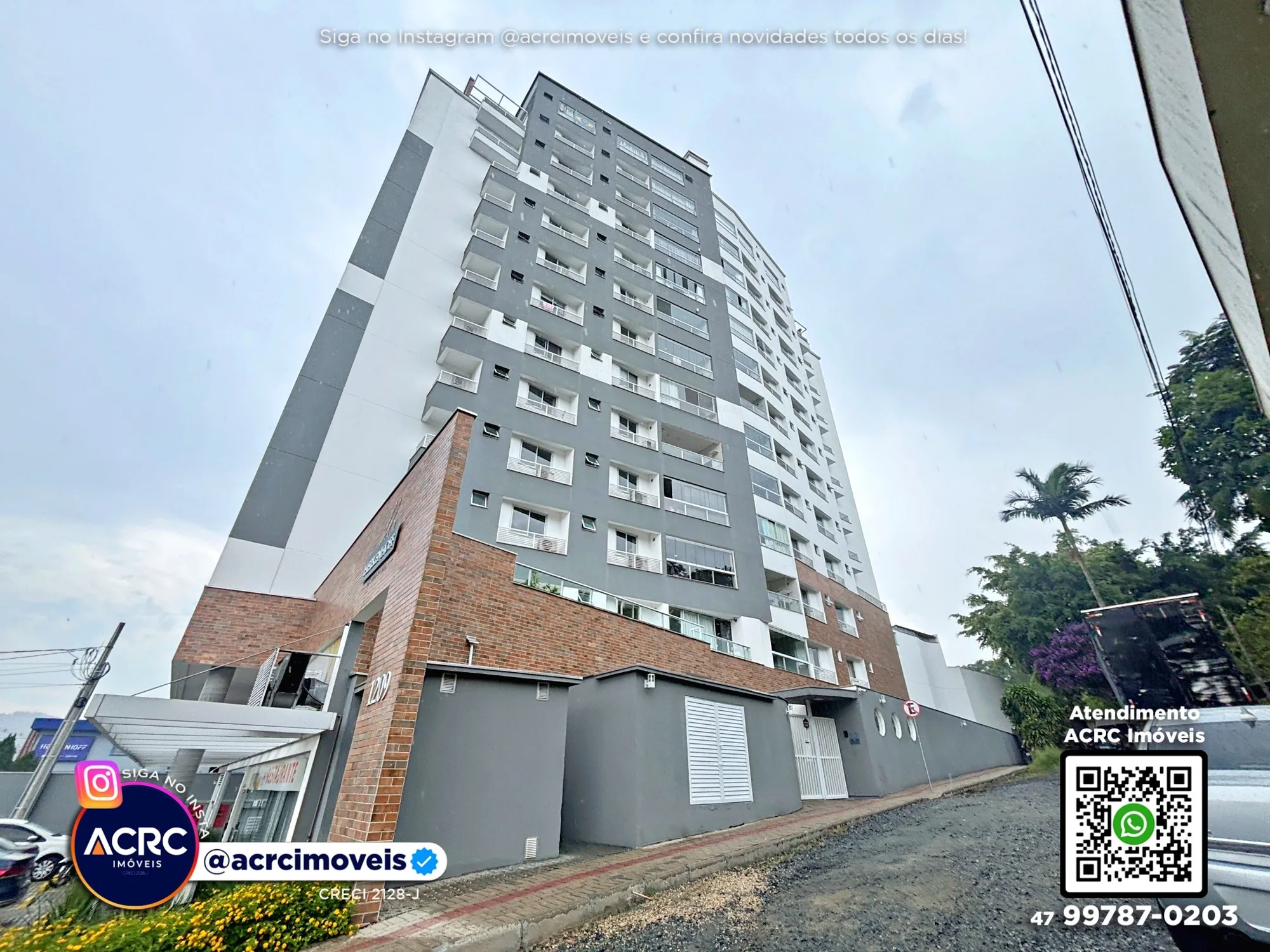 ACRC Imóveis - AP09616 - Apartamento em andar alto para Locação no Bairro Velha em Blumenau - foto 1