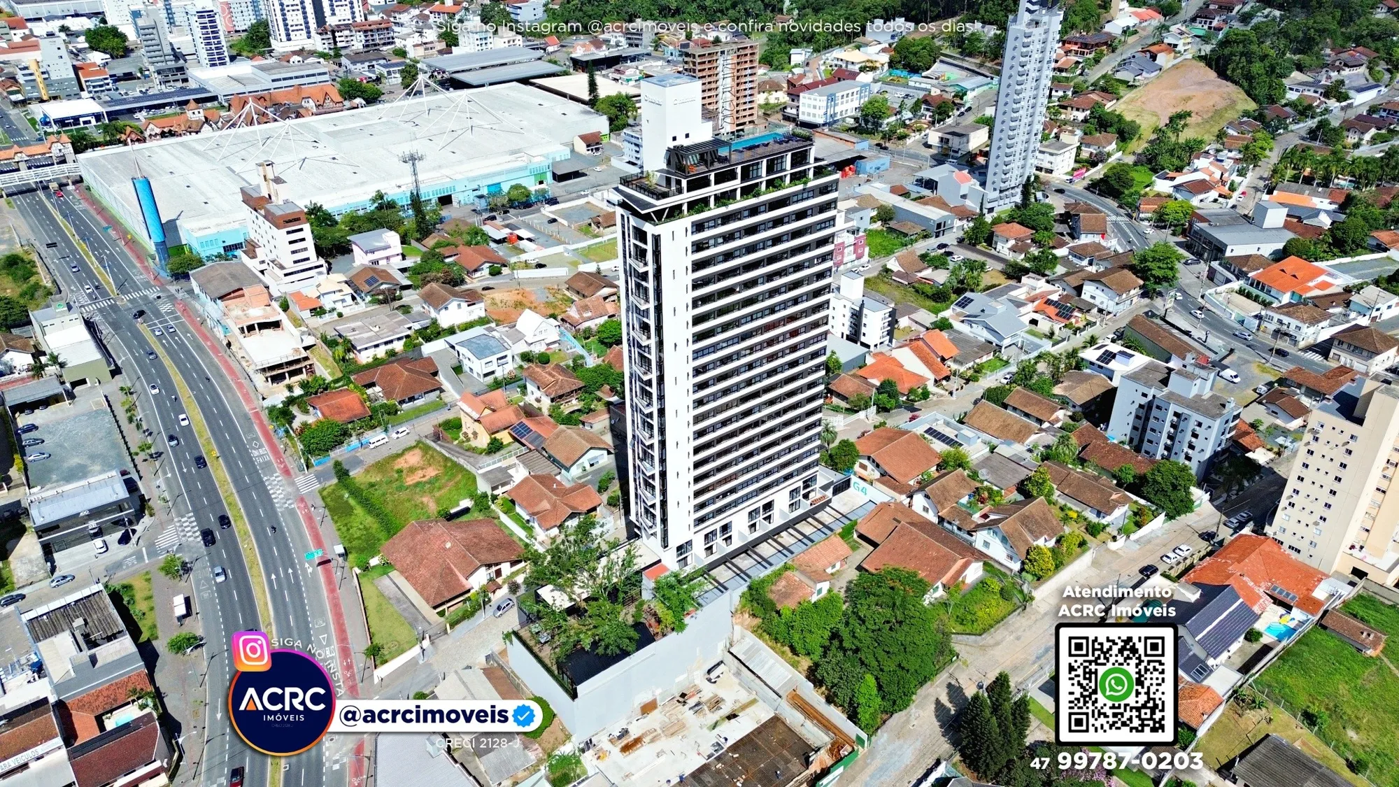ACRC Imóveis - AP09615 - Loft em construção a Venda no Bairro Velha em Blumenau - foto 1