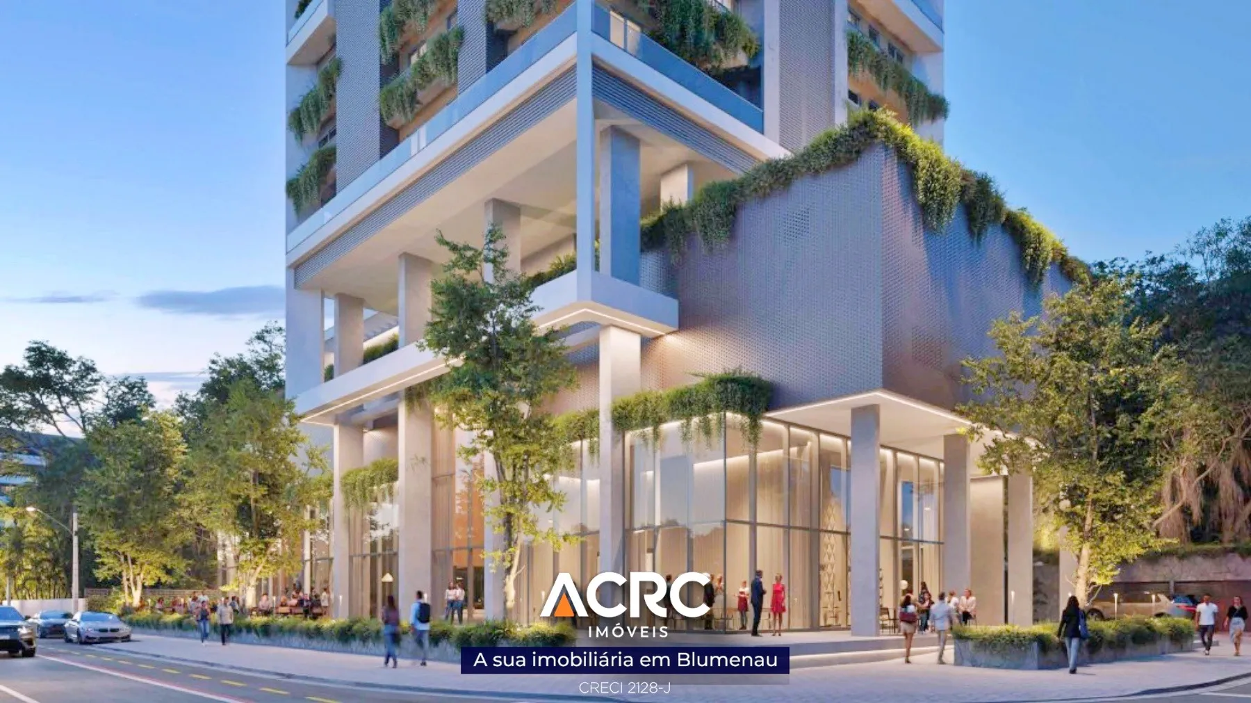 ACRC Imóveis - AP09613 - Apartamento em construção a Venda no Bairro Ponta Aguda em Blumenau - foto 1
