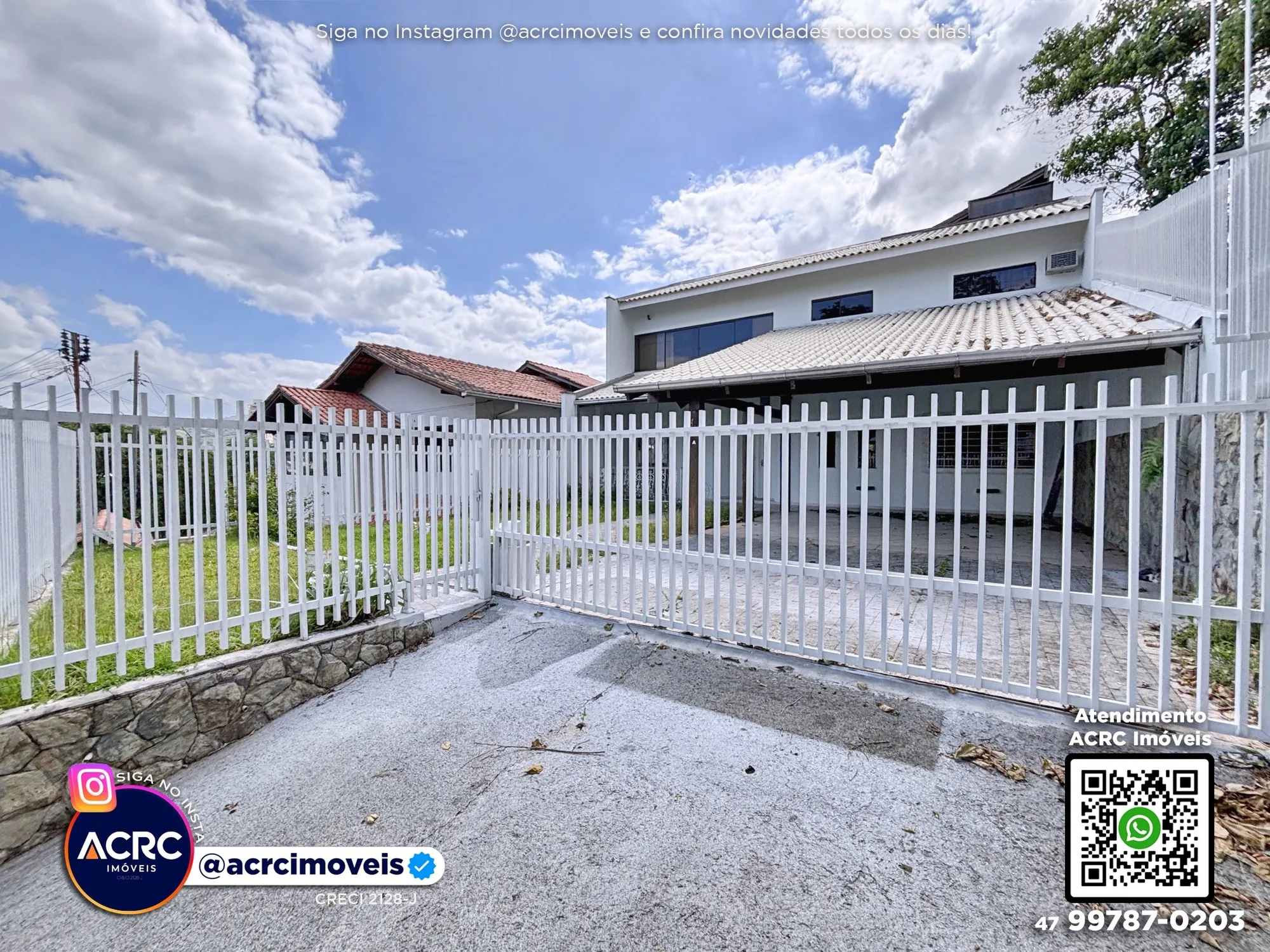 ACRC Imóveis - CA03528 - Casa para Locação no Bairro Ponta Aguda em Blumenau - foto 1
