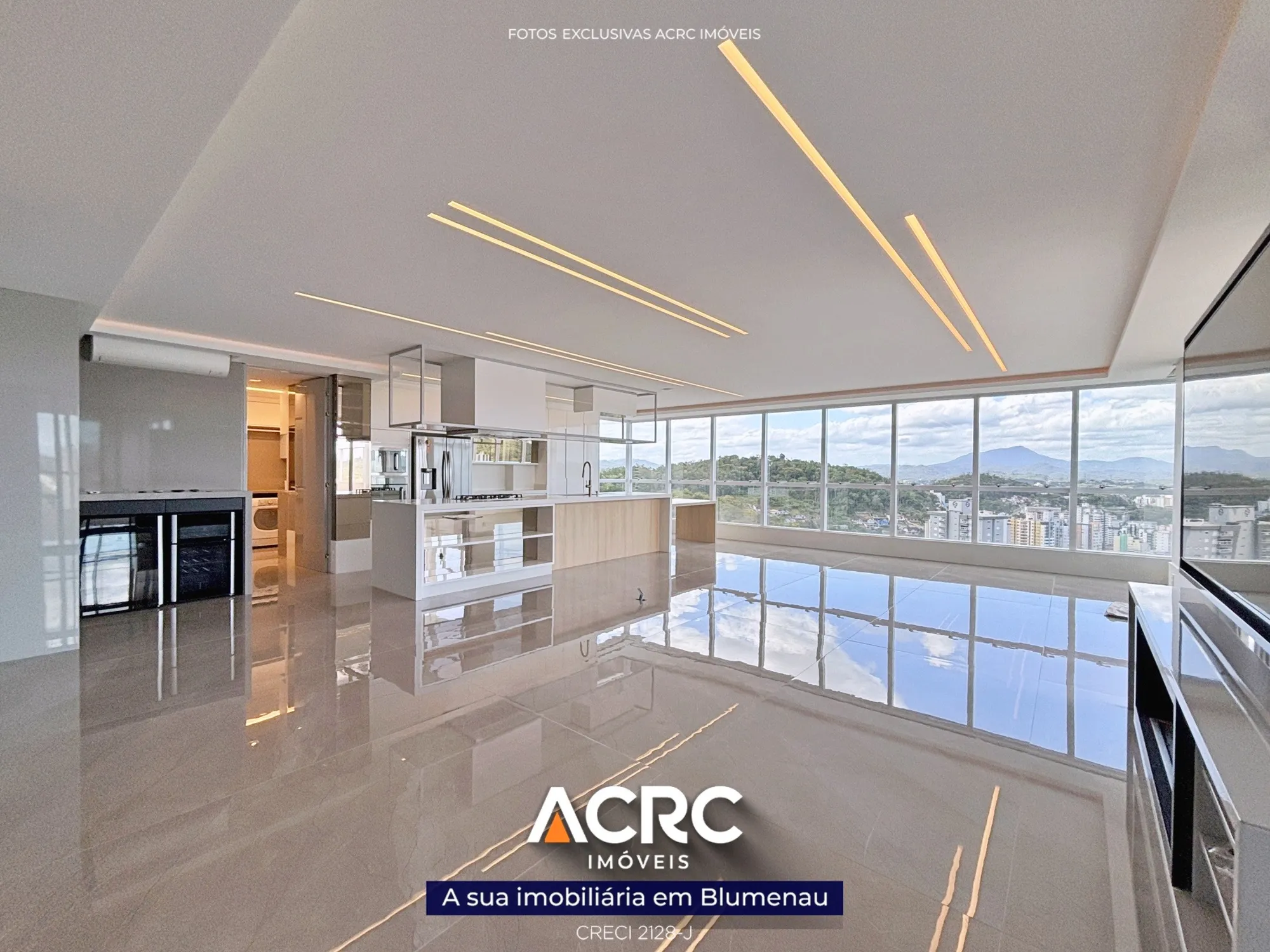 ACRC Imóveis - AP09589 - Apartamento de alto padrão a Venda no Bairro Vila Nova em Blumenau. - foto 1