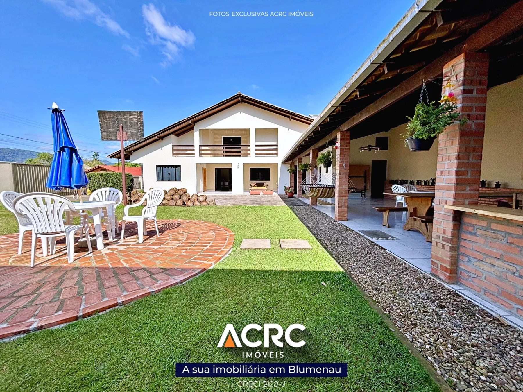 ACRC Imóveis - CA03482 - Sobrado de 02 andares para Venda no Bairro Estados em Indaial — foto 3