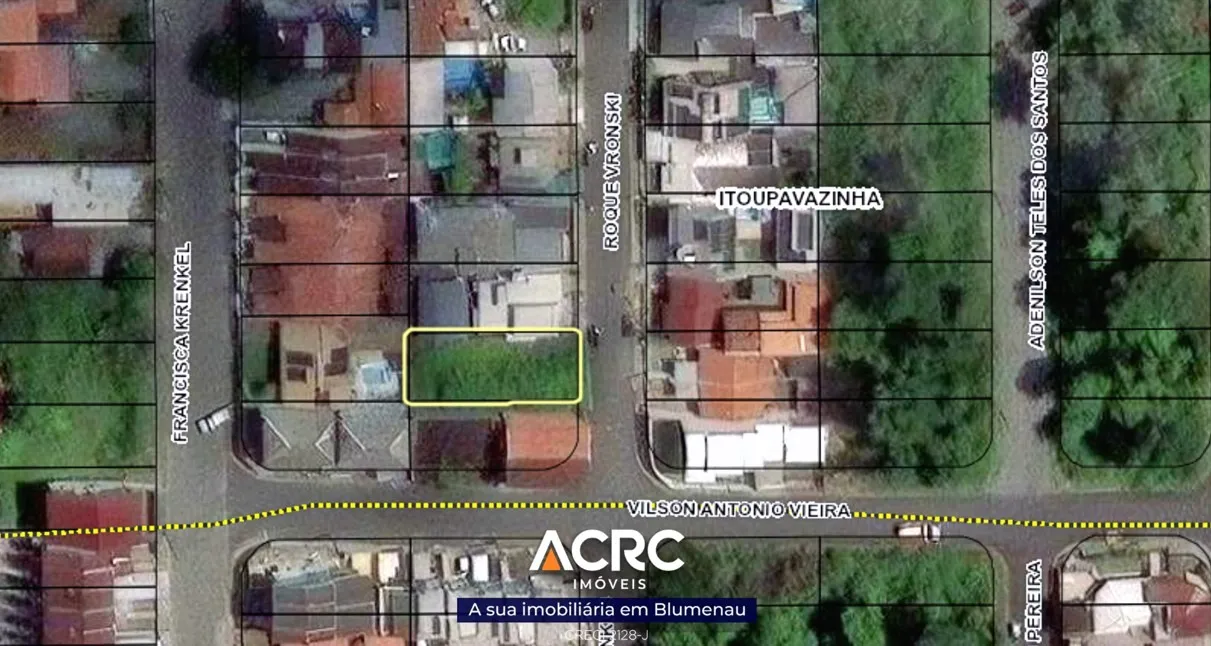 ACRC Imóveis - TE01246 - Terreno com 354m para Venda no Bairro Itoupavazinha - foto 1