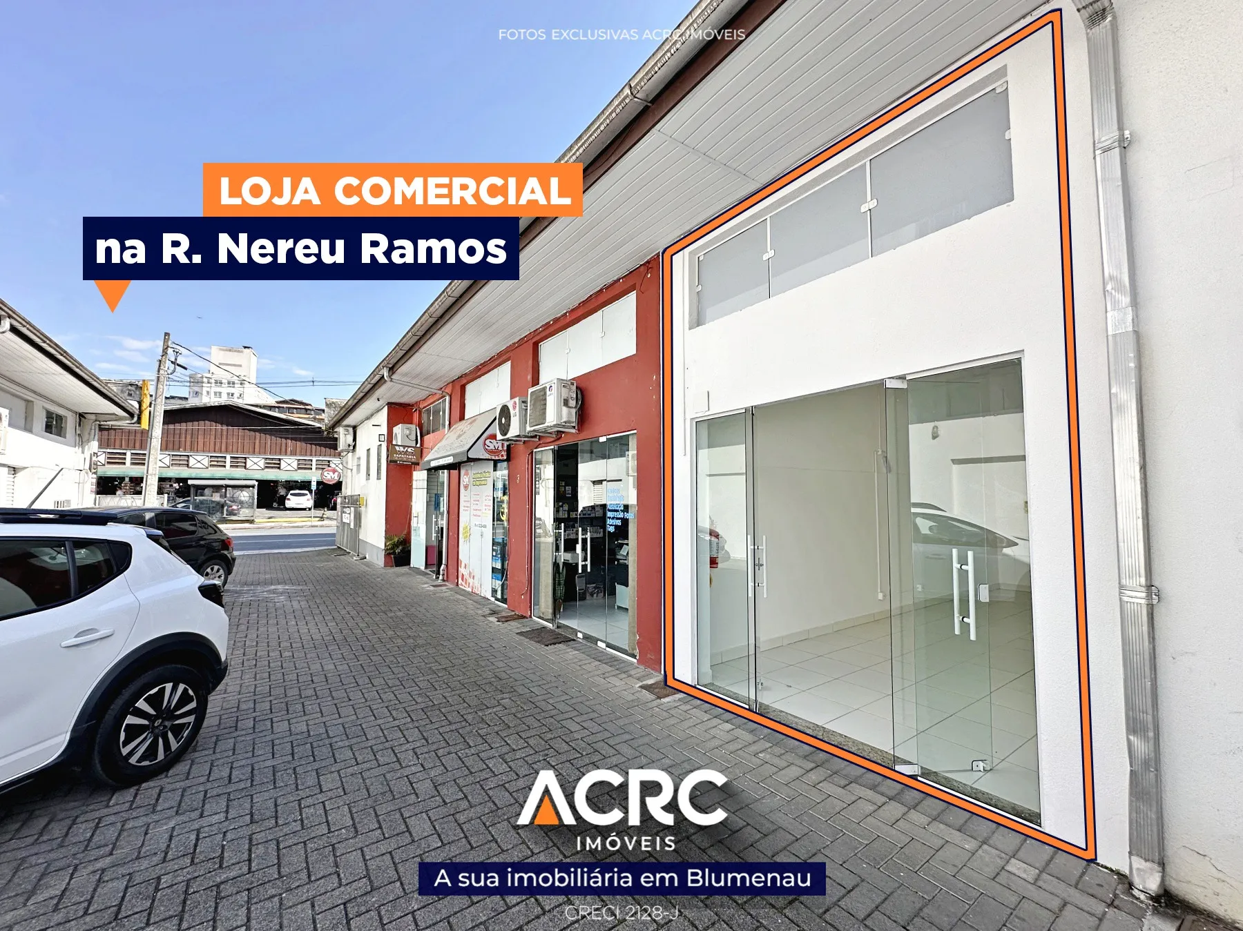 ACRC Imóveis - Loja comercial para Locação no Centro de Blumenau. - foto 1