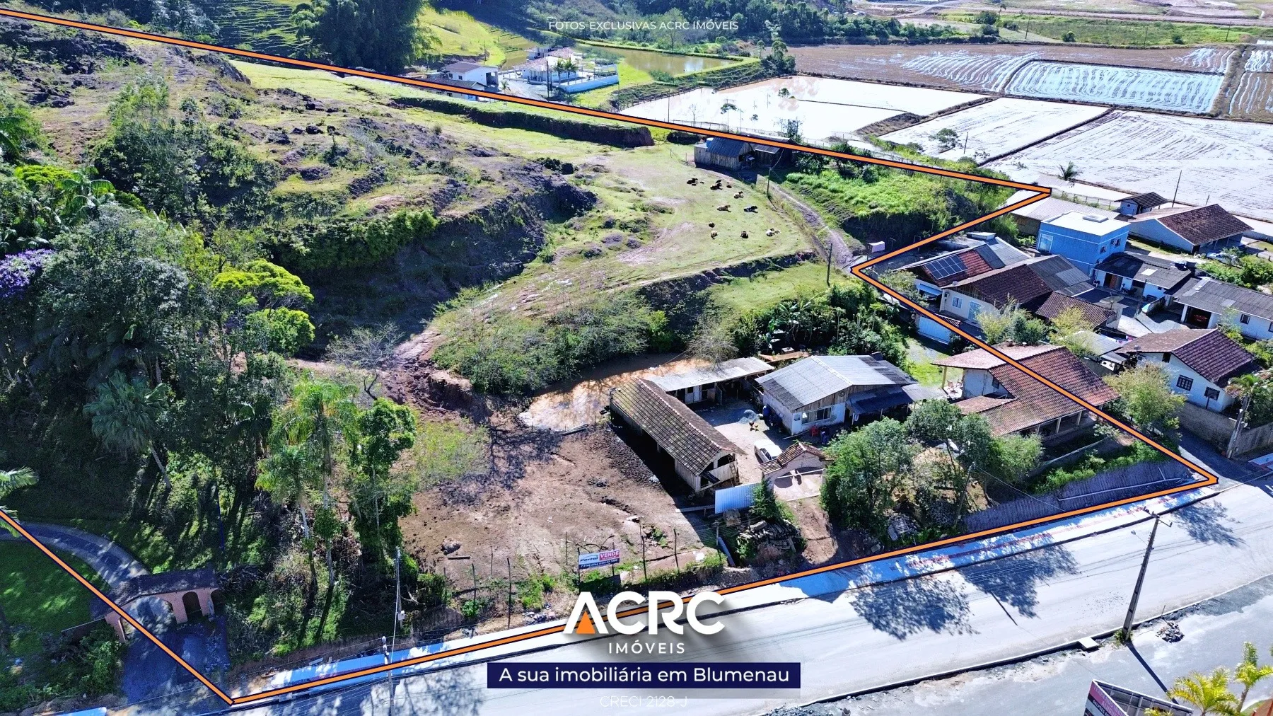 ACRC Imóveis - TE01233 - Terreno no Bairro Belchior Baixo em Gaspar - foto 1
