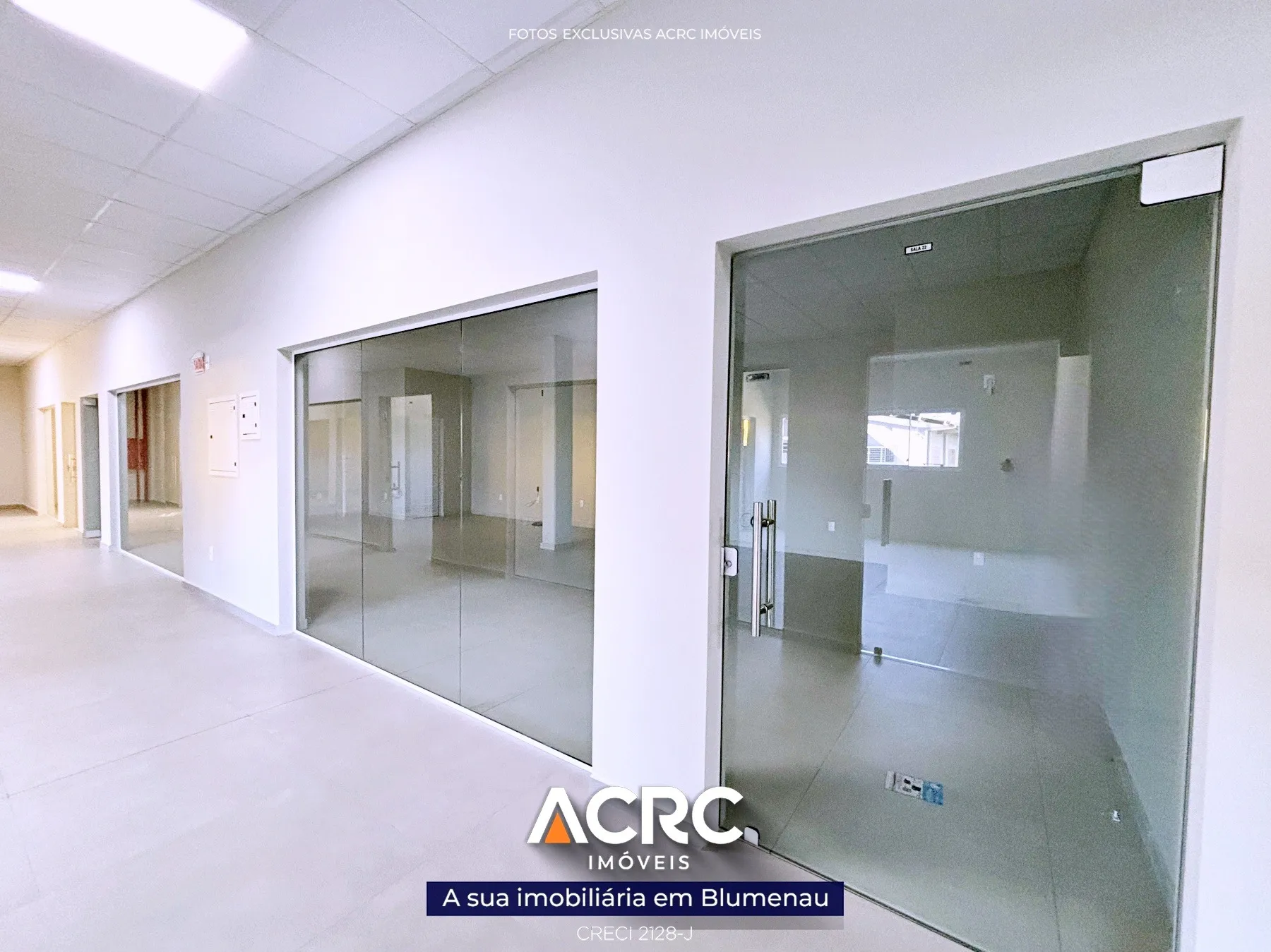 ACRC Imóveis - SA01244 - Sala comercial para Locação no Bairro Itoupava Central — foto 2