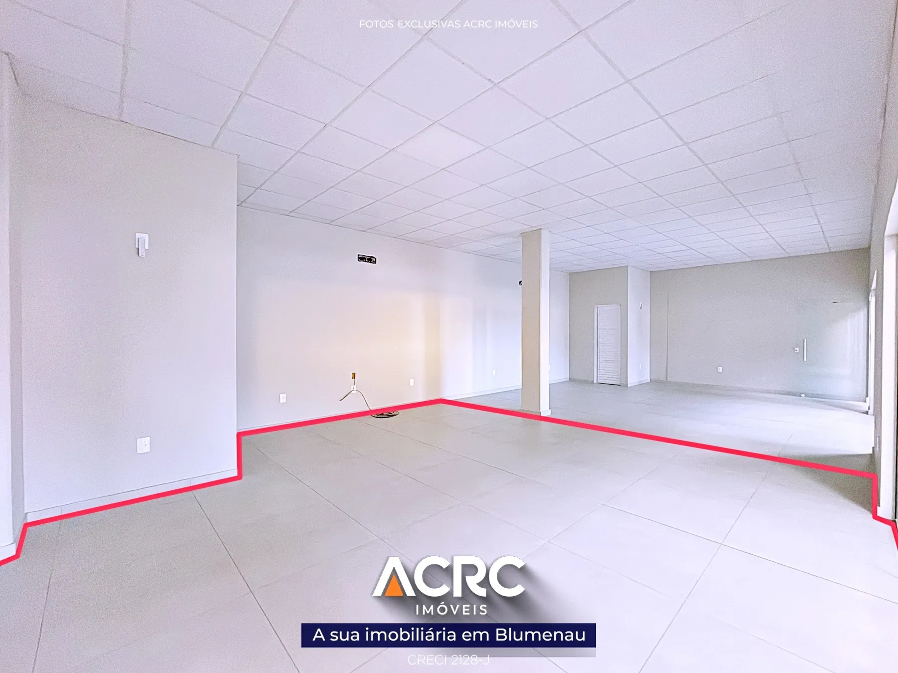ACRC Imóveis - SA01244 - Sala comercial para Locação no Bairro Itoupava Central — foto 3