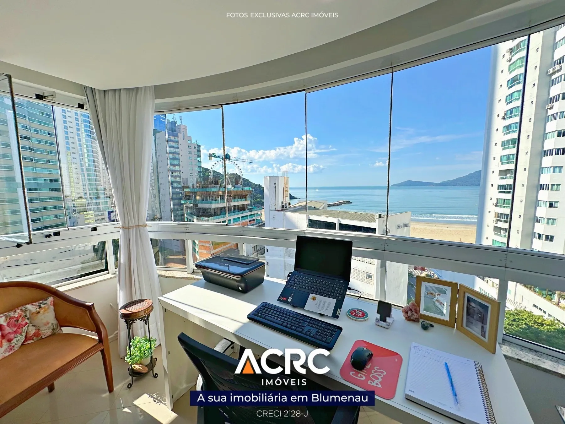 ACRC Imóveis - Apartamento com incrível vista mar na Barra Norte em Balneário Camboriú - SC — foto 2