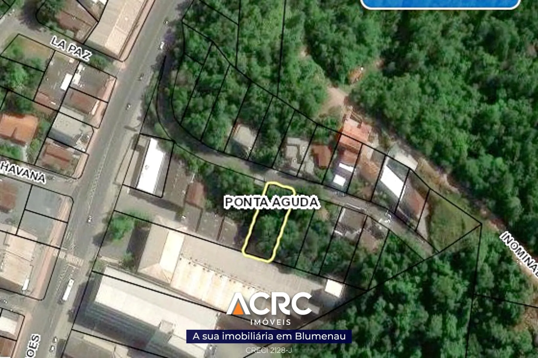 ACRC Imóveis - TE01212 - Terreno para Venda no Bairro Ponta Aguda - foto 1