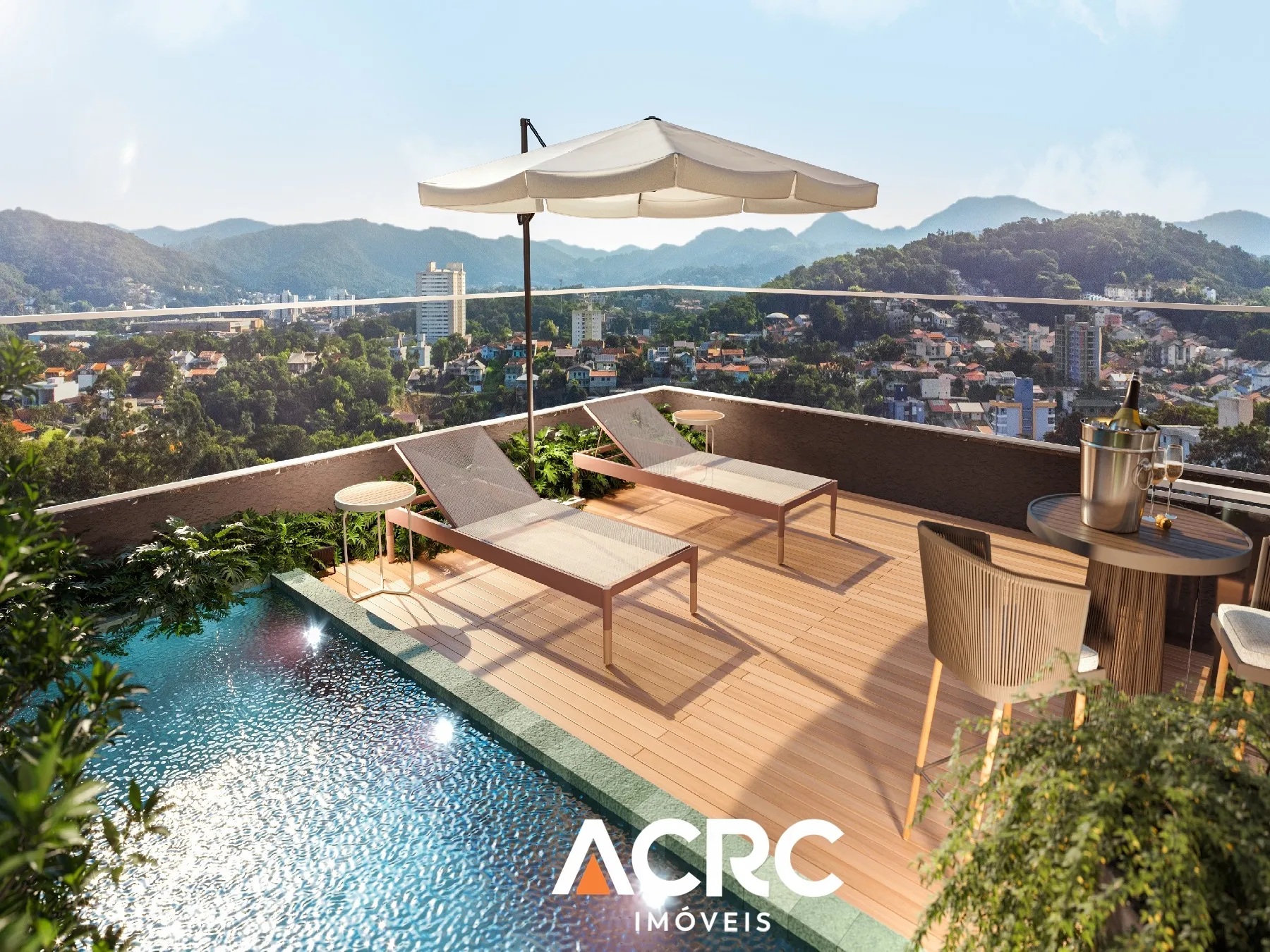 Cobertura com 03 dormitórios sendo 01 suíte, piscina privativa, 03 vagas de garagem l ACRC Imóveis - foto 1