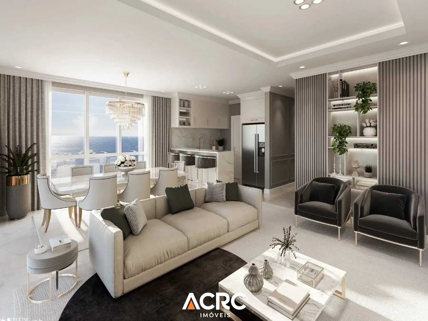Apartamento alto padrão com vista mar no bairro Meia Praia em Itapema | ACRC Imóveis — foto 2