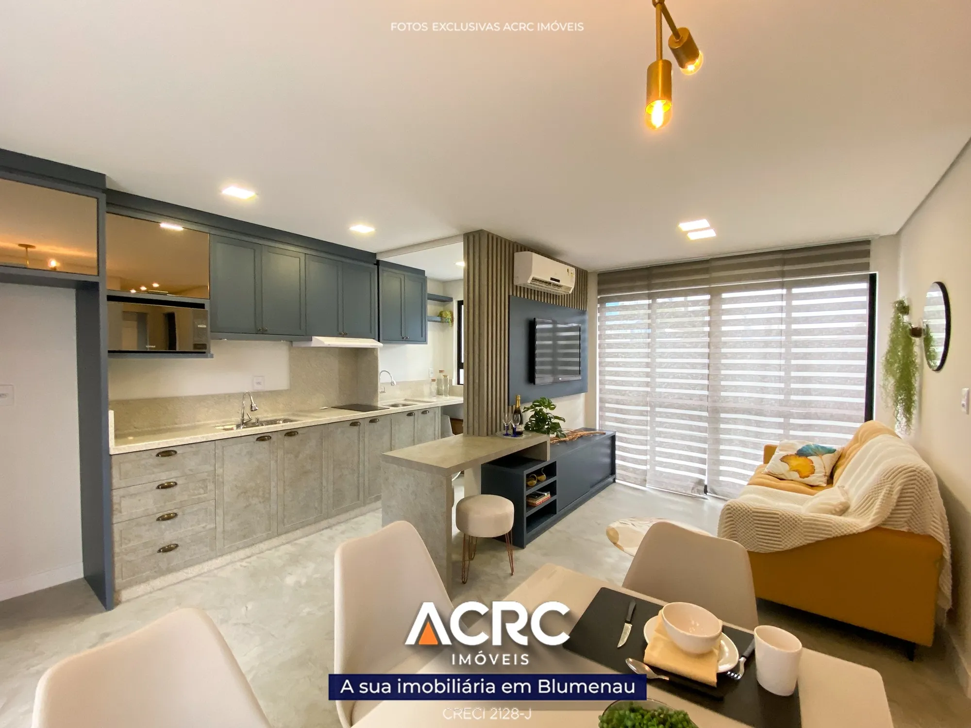 Apartamento mobiliado com 02 dormitórios para venda no bairro Itoupava Seca | ACRC Imóveis - foto 1