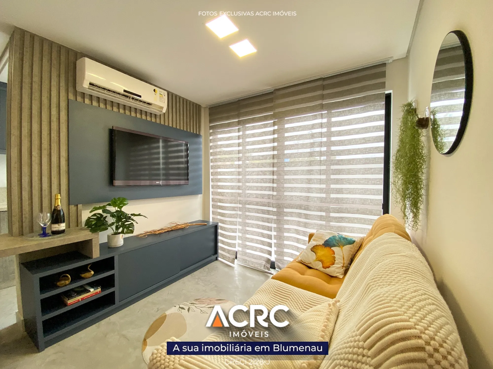 Apartamento mobiliado com 02 dormitórios para venda no bairro Itoupava Seca | ACRC Imóveis — foto 2