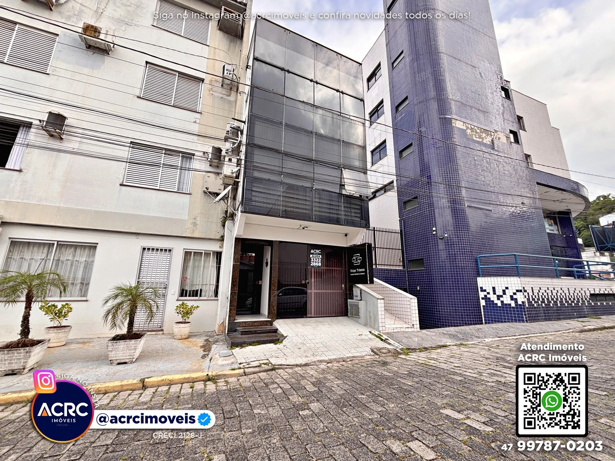 Sala comercial para locação no Centro de Blumenau | ACRC Imóveis - foto 1