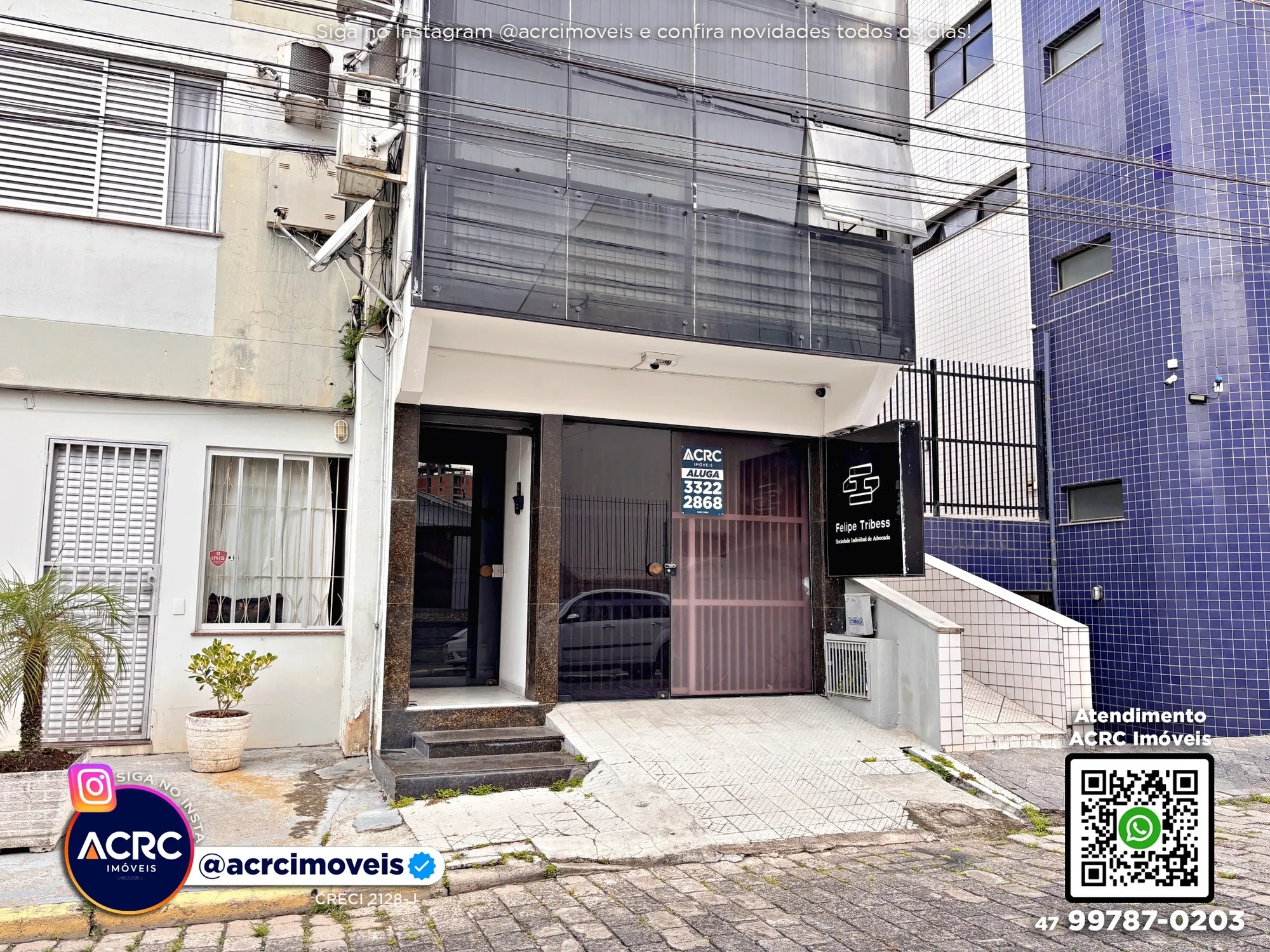 Sala comercial para locação no Centro de Blumenau | ACRC Imóveis — foto 2