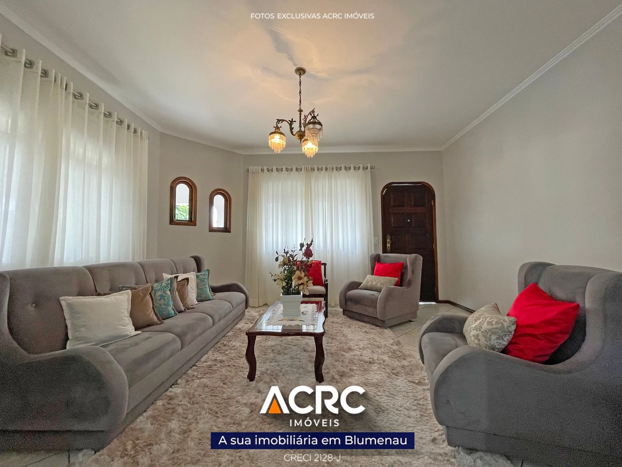 Casa com 03 dormitórios para venda no bairro Bela Vista em Gaspar | ACRC Imóveis — foto 3