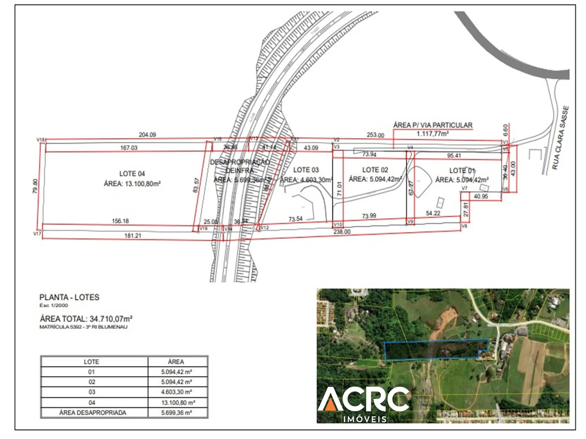 Terreno para venda em Blumenau no Bairro Fortaleza | ACRC Imóveis — foto 3