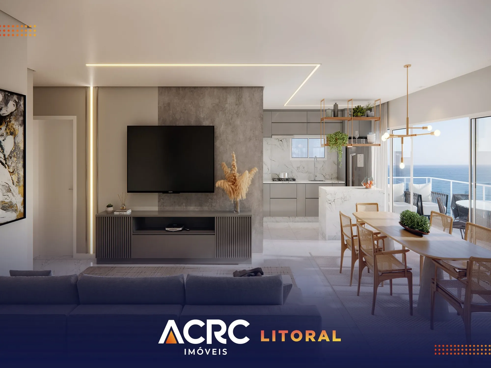 Apartamento frente mar com 03 dormitórios à venda em Barra Velha | ACRC Litoral — foto 3