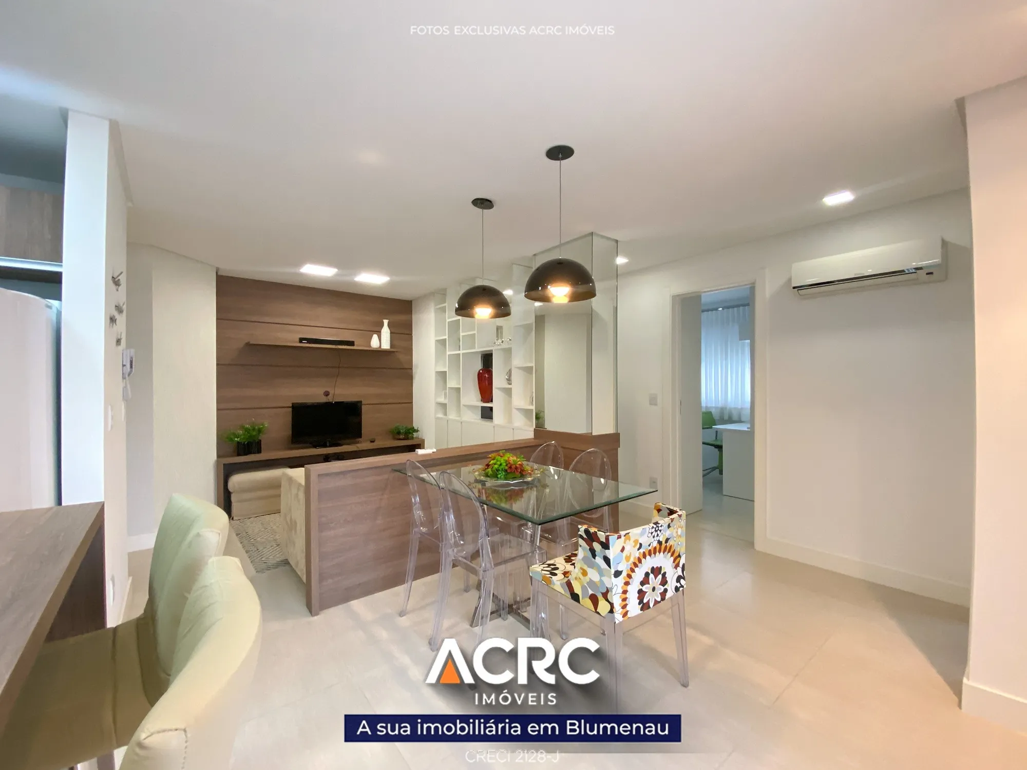 Apartamento totalmente mobiliado para venda em Blumenau | ACRC Imóveis — foto 2