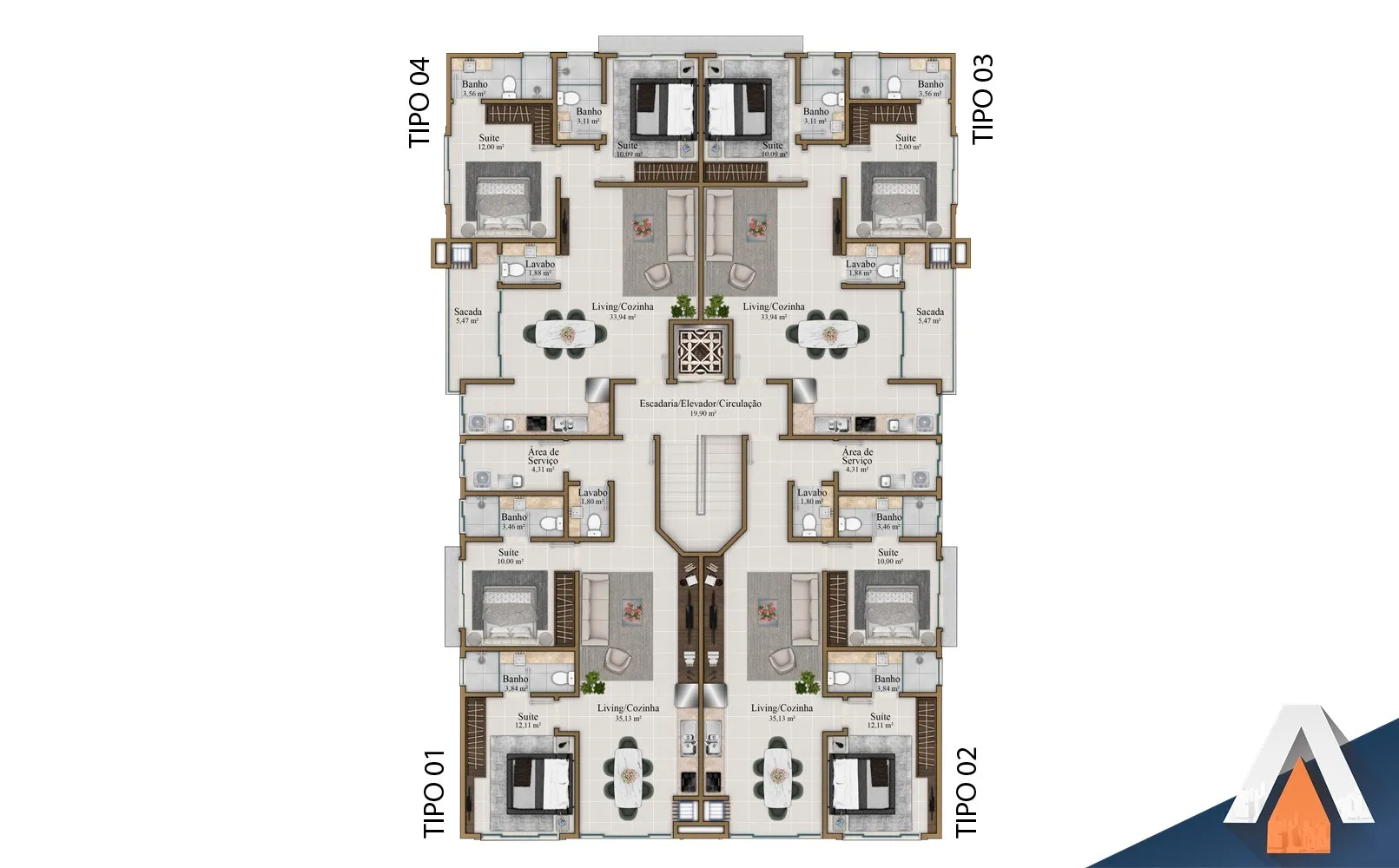 ACRC Imóveis - Apartamento para venda na Cidade de Bombinhas — foto 3