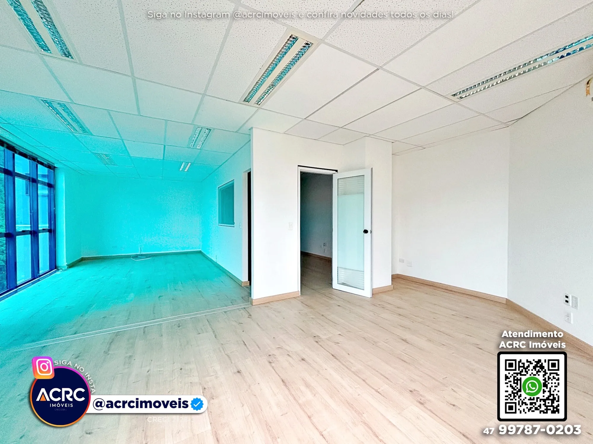 ACRC Imóveis - SA01384 - Sala comercial para Locação no Bairro Centro de Blumenau - foto 1