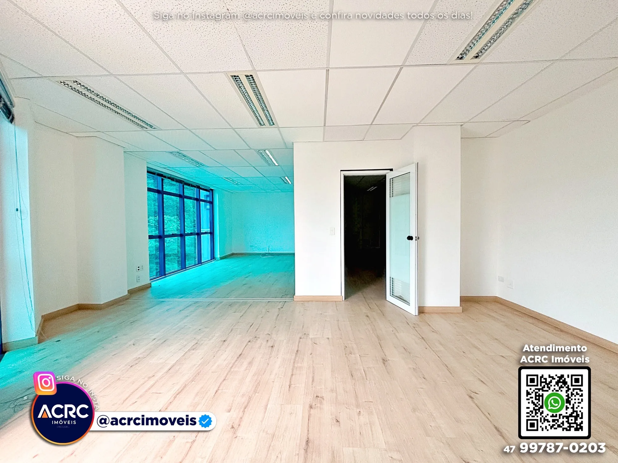 ACRC Imóveis - SA01384 - Sala comercial para Locação no Bairro Centro de Blumenau — foto 4