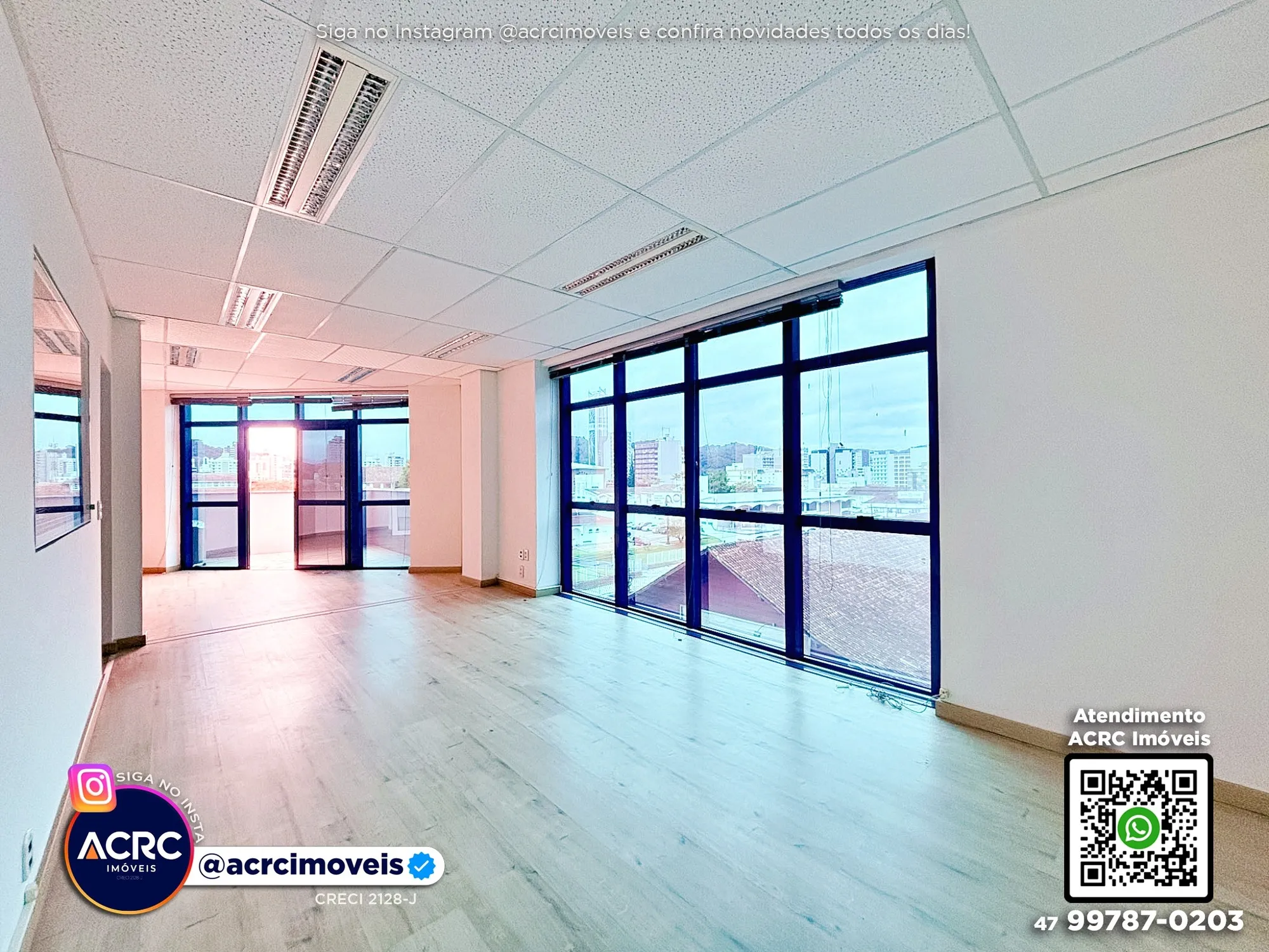 ACRC Imóveis - SA01384 - Sala comercial para Locação no Bairro Centro de Blumenau — foto 5