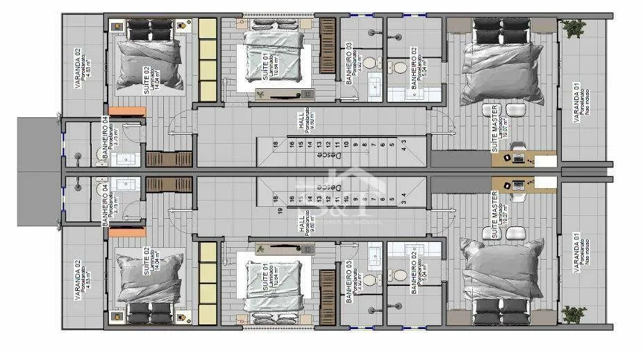 Lindo Sobrado Pronto Para Morar 4 Dormitórios e 4 Banheiros Na Parai Dos Ingleses! — foto 3