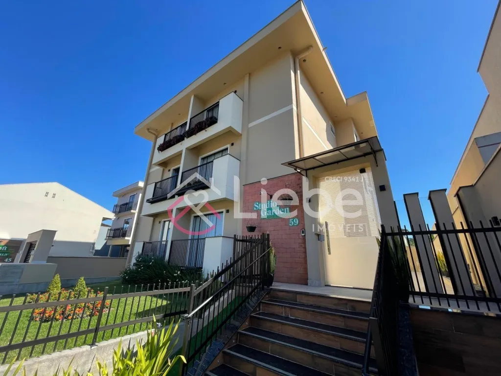 Lindo STUDIO Totalmente MOBILIADO e DECORADO no Condomínio Residencial ALice XXXV - Studio Garden com 30,62m de área privativa no centro da cidade de Pomerode. — foto 3