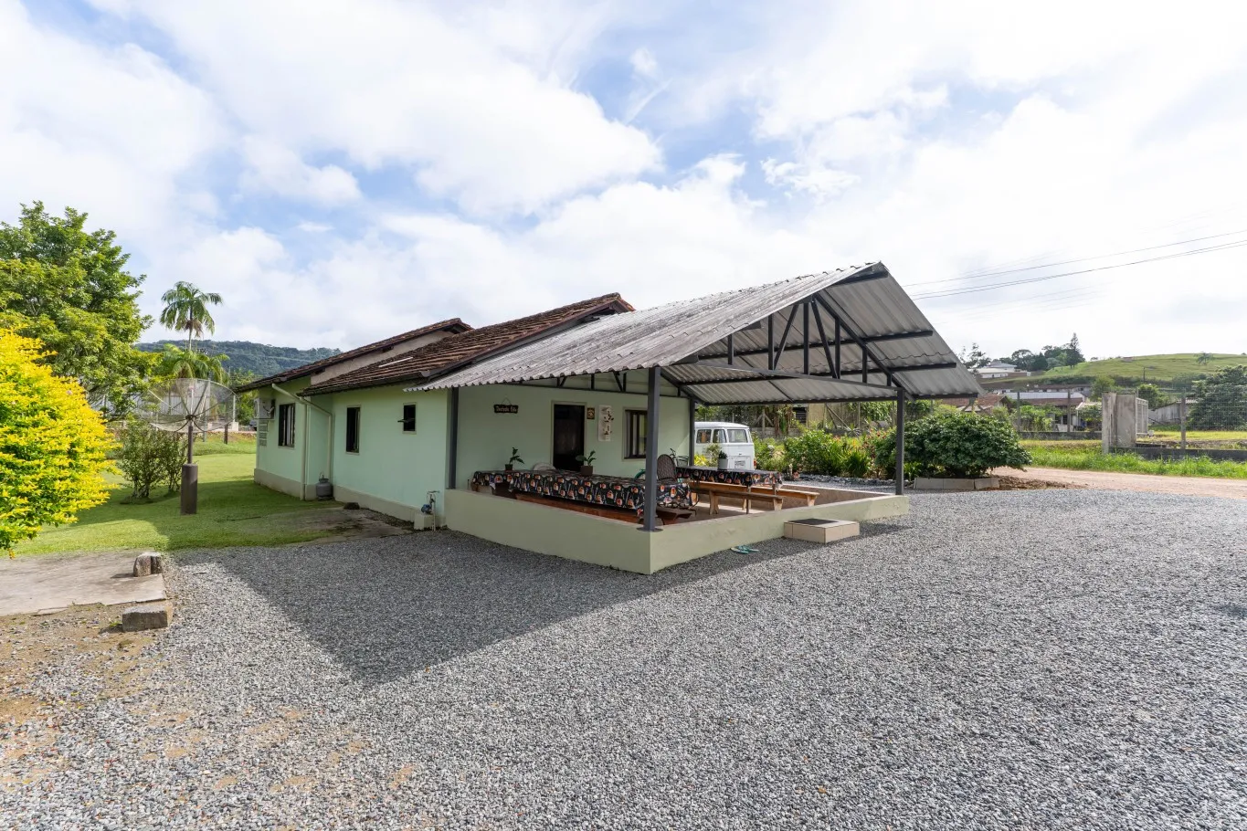 Terreno plano localizado às margens de rodovia em Pomerode. — foto 3