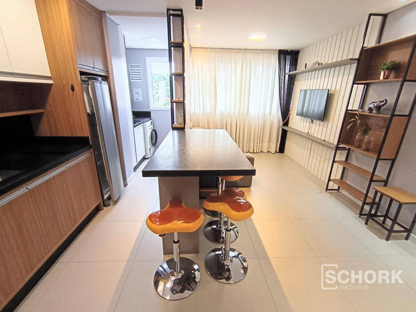 Apartamento com 1 dormitório para alugar, 45 m por R$ 3.250,93/mês - Velha - Blumenau/SC — foto 2