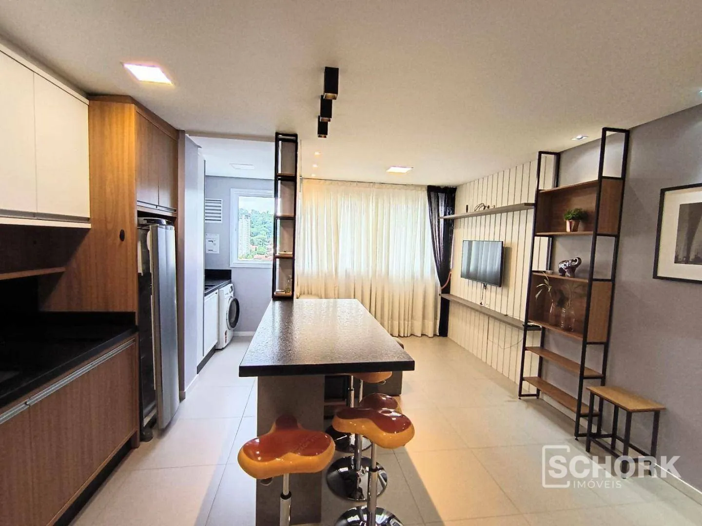 Apartamento com 1 dormitório para alugar, 45 m por R$ 3.250,93/mês - Velha - Blumenau/SC — foto 3